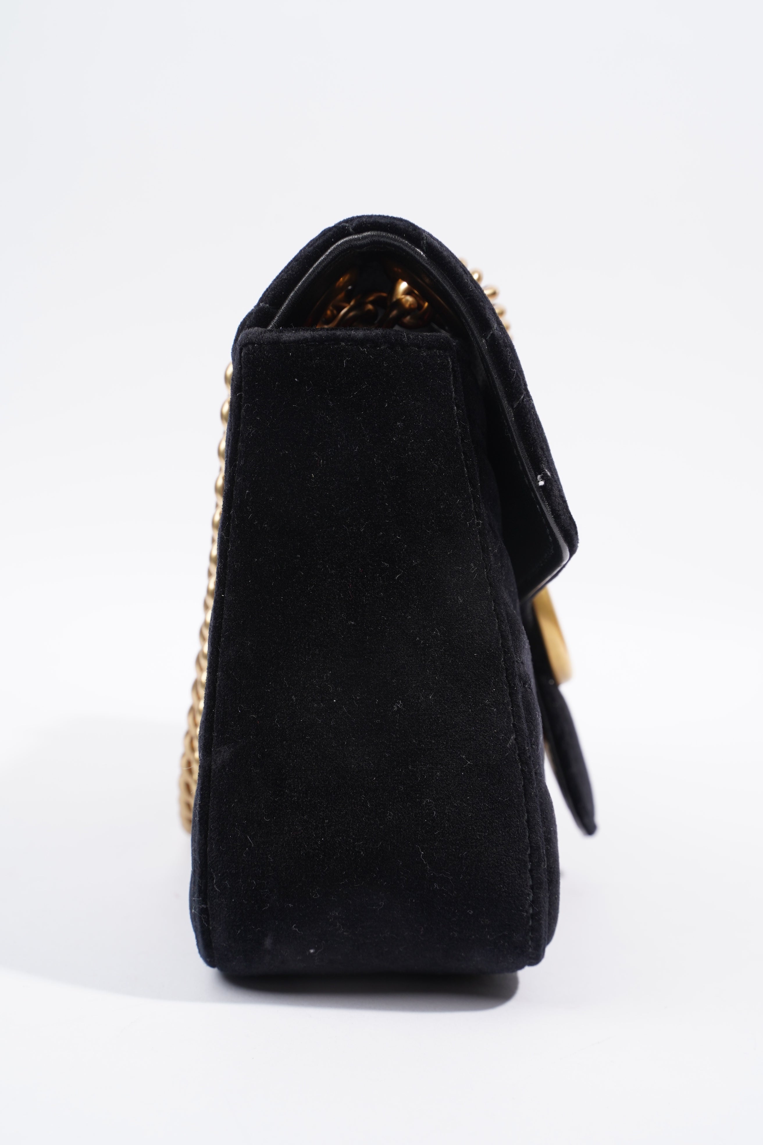 Gucci GG Marmont Black Velvet Small