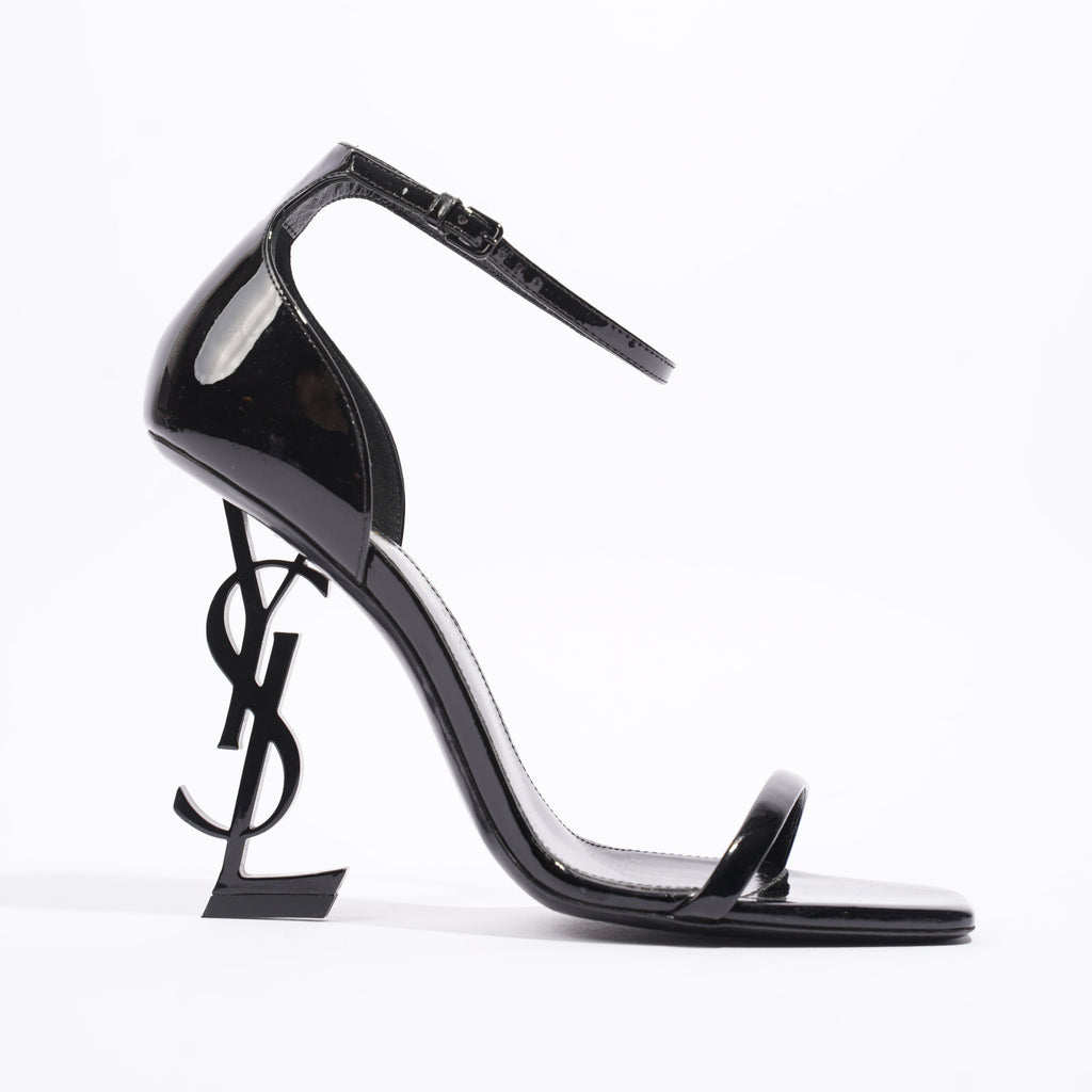 Saint Laurent Opyum Heel 110 Black Patent Leather EU 38 UK 5