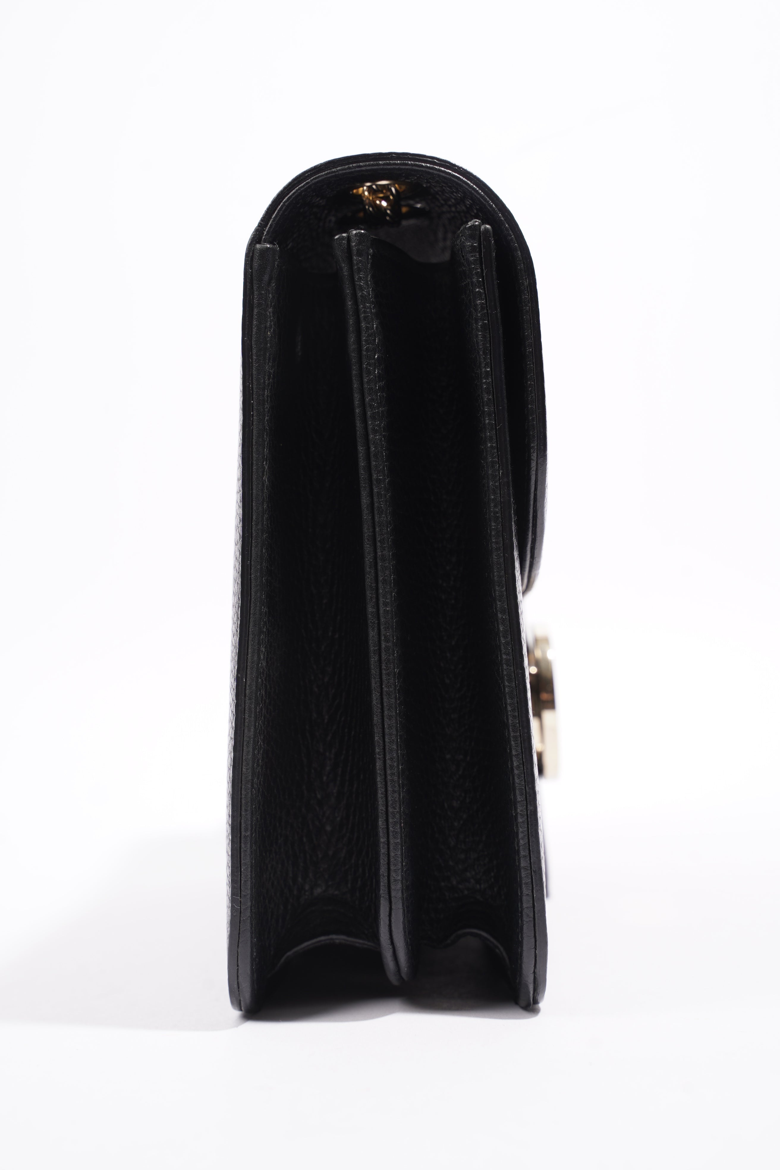 Gucci Interlocking G Black Leather Medium