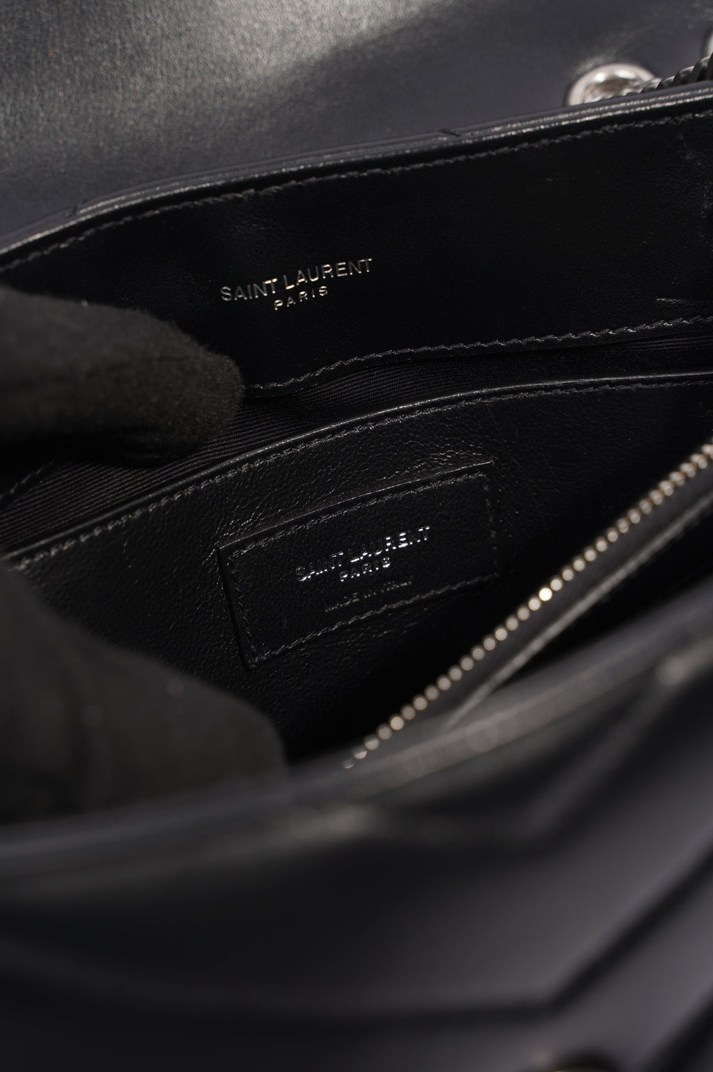 Saint Laurent Lou Lou Bag Black Leather Small