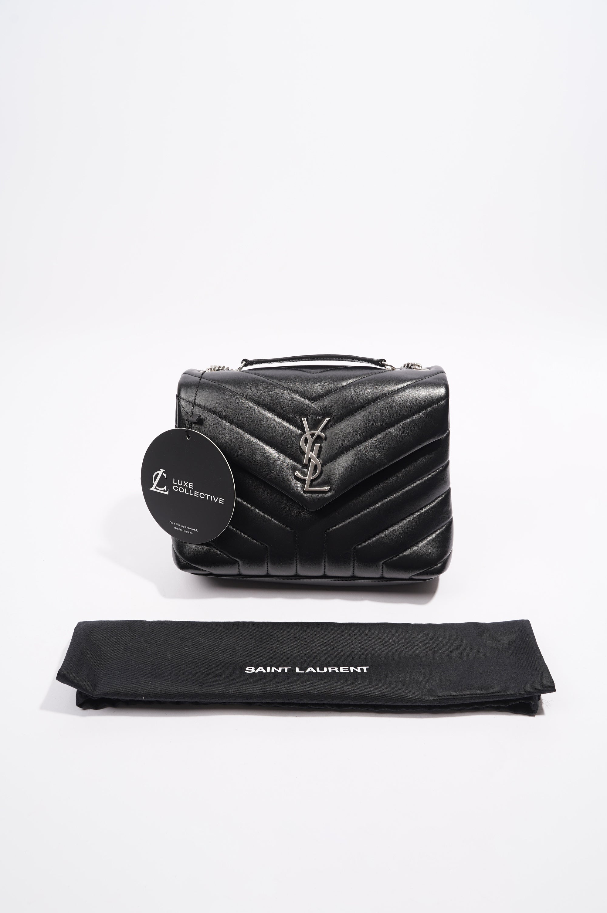 Saint Laurent Lou Lou Bag Black Leather Small