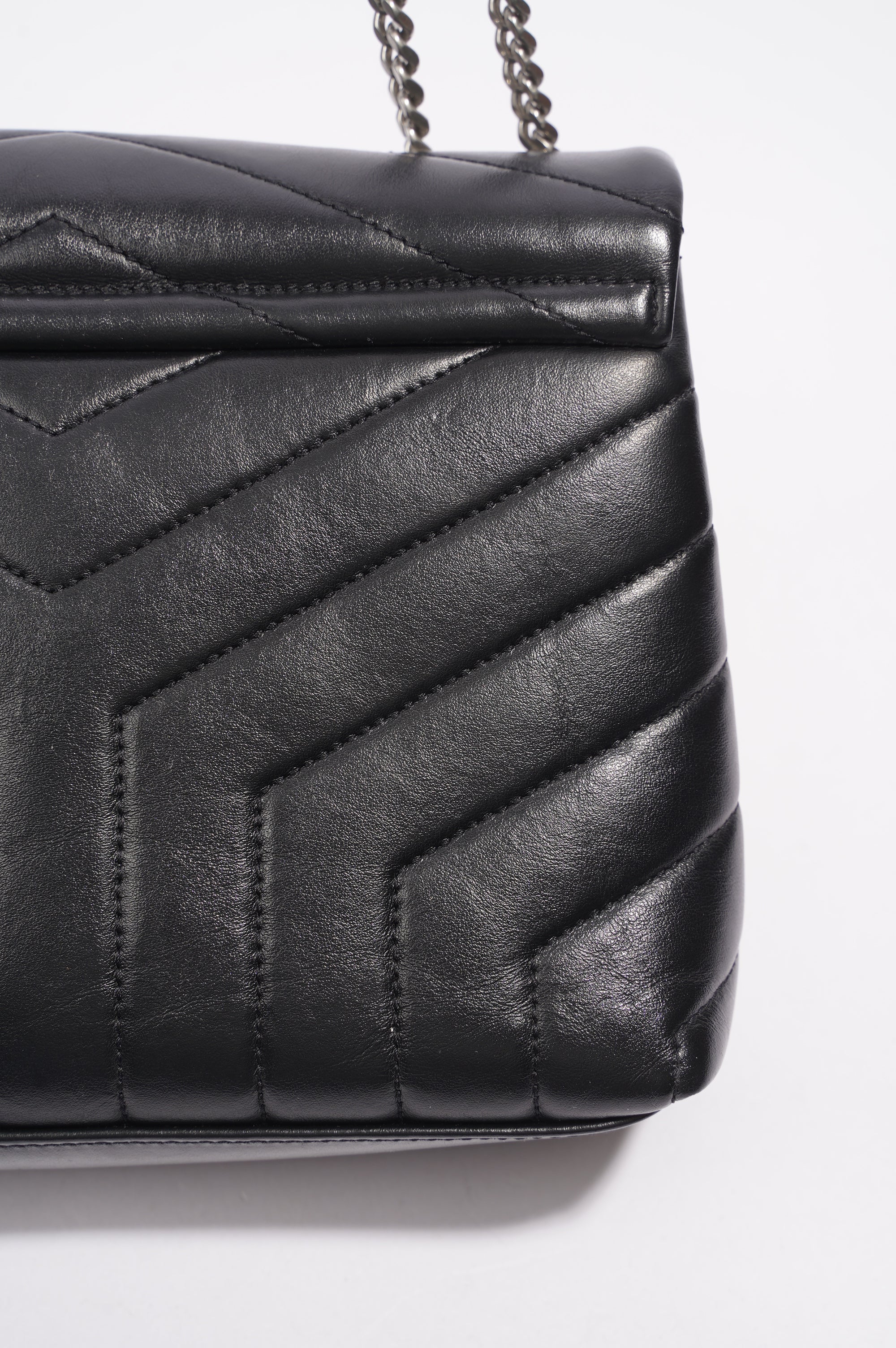 Saint Laurent Lou Lou Bag Black Leather Small
