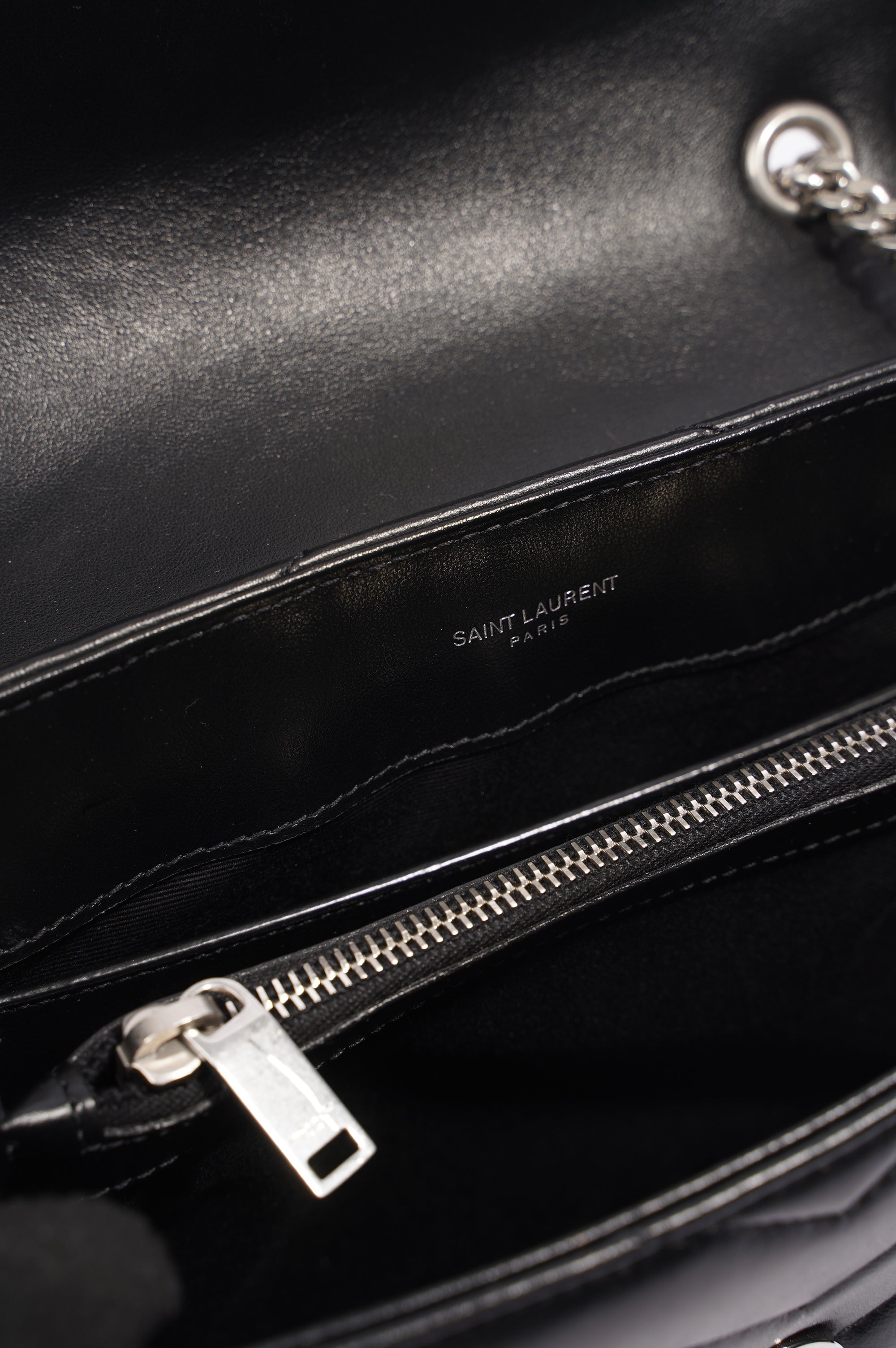 Saint Laurent Lou Lou Bag Black Leather Small