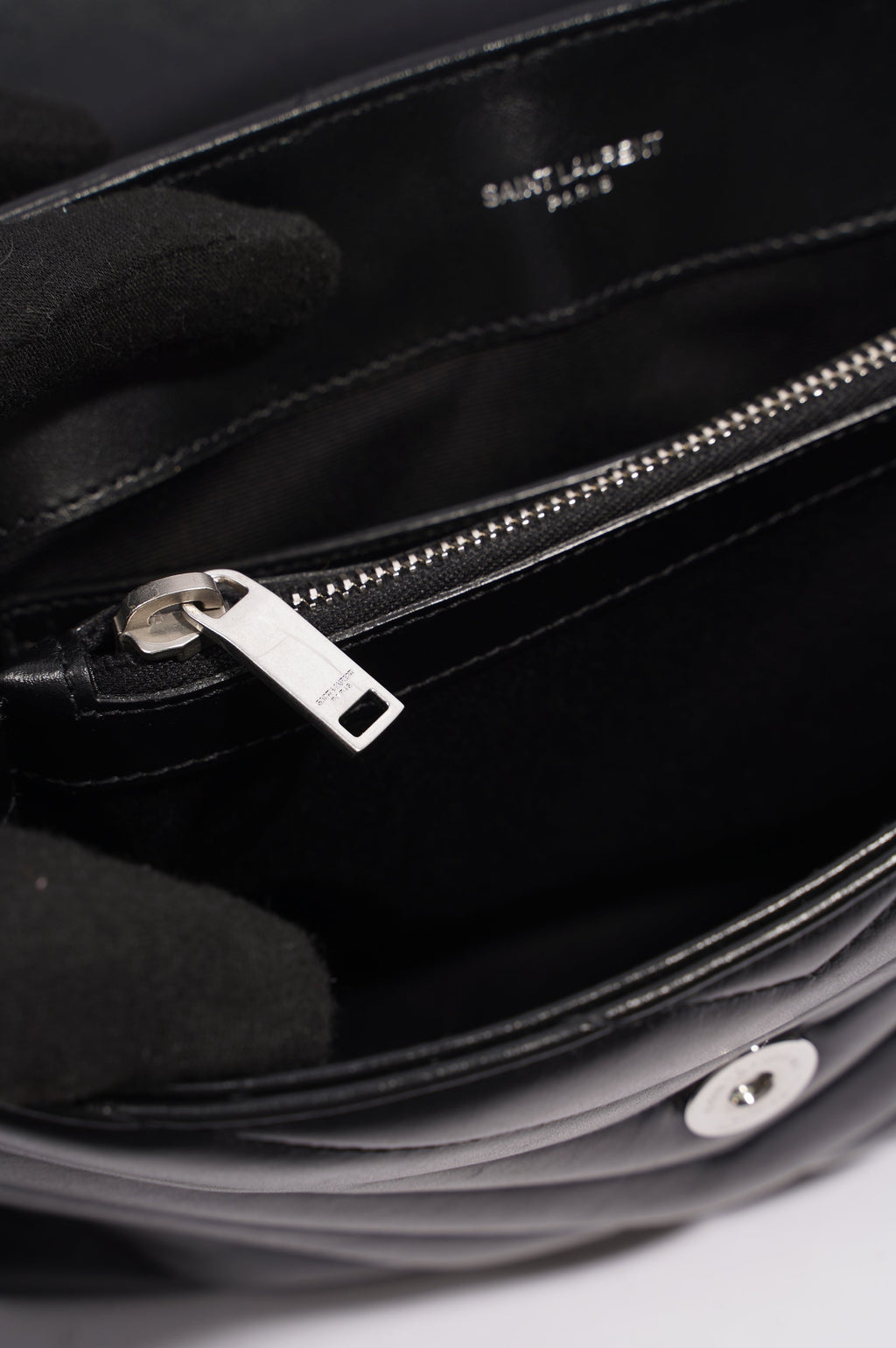 Saint Laurent Lou Lou Bag Black Leather Small