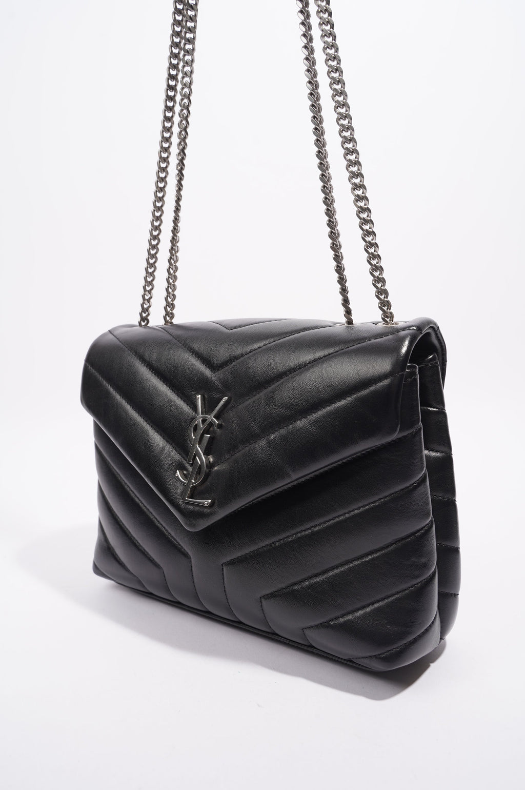 Saint Laurent Lou Lou Bag Black Leather Small