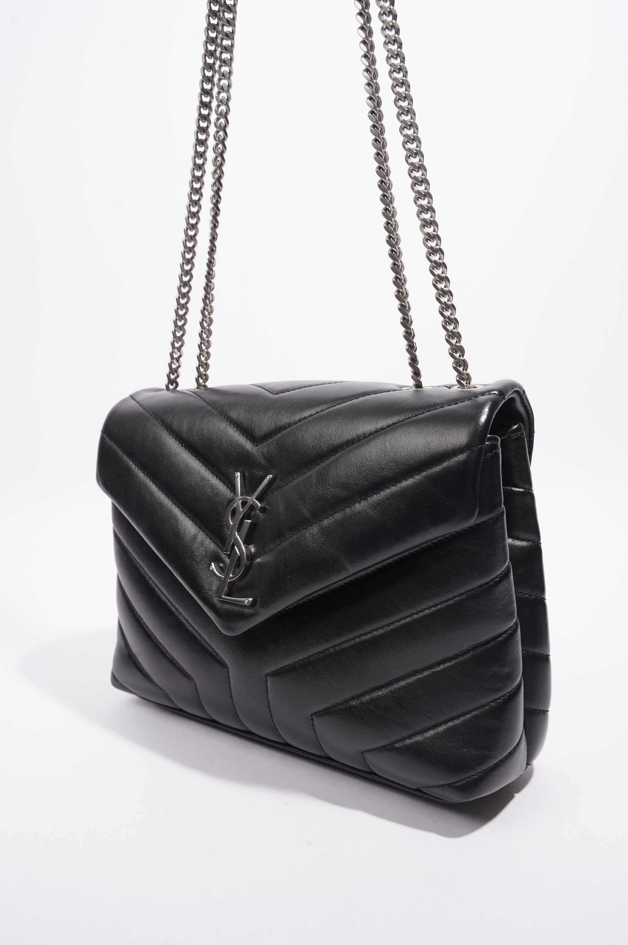 Saint Laurent Lou Lou Bag Black Leather Small