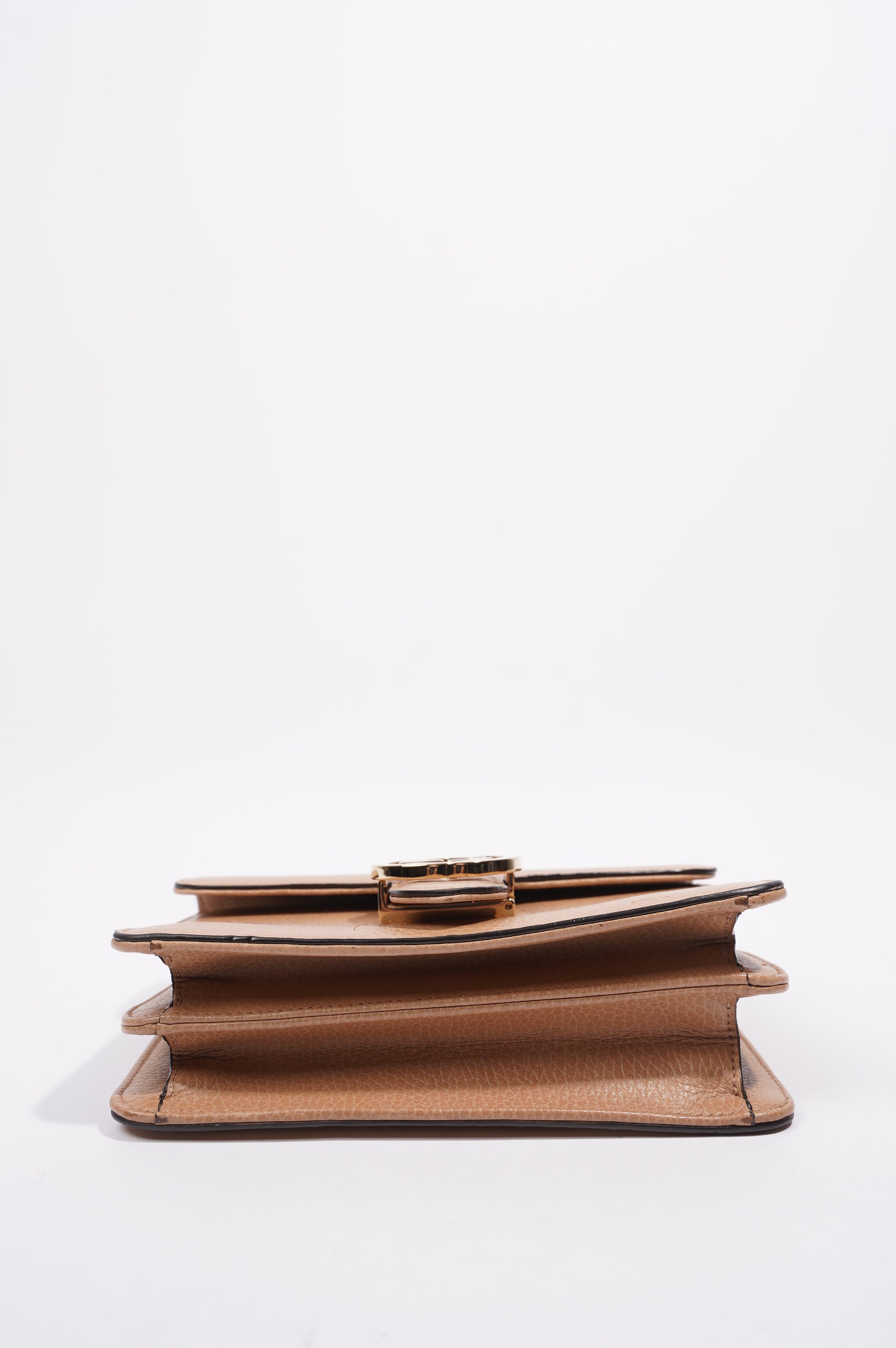 Gucci Interlocking Crossbody Bag Nude Leather Small