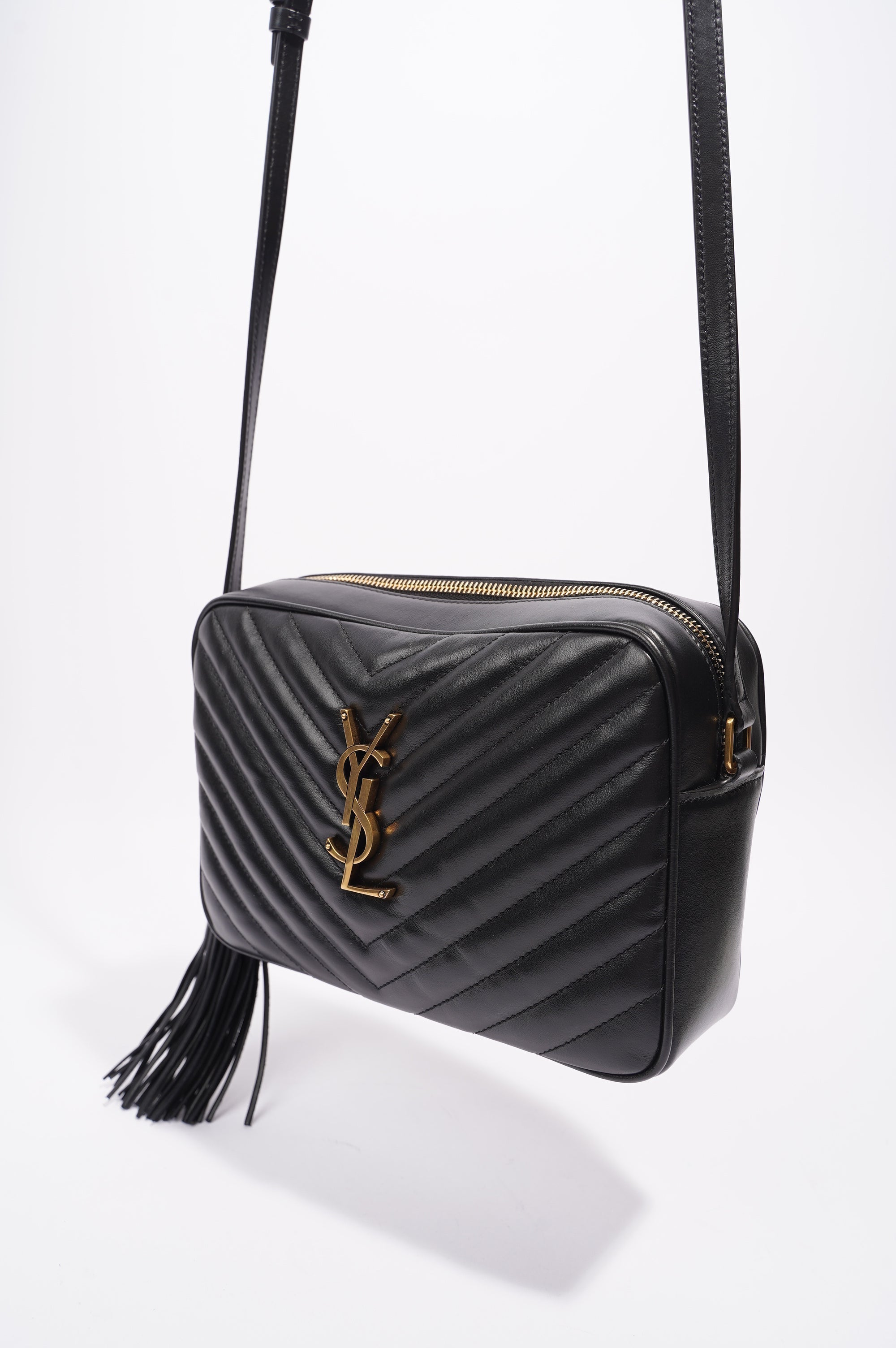 Saint Laurent Lou lou Bag Black Leather Medium