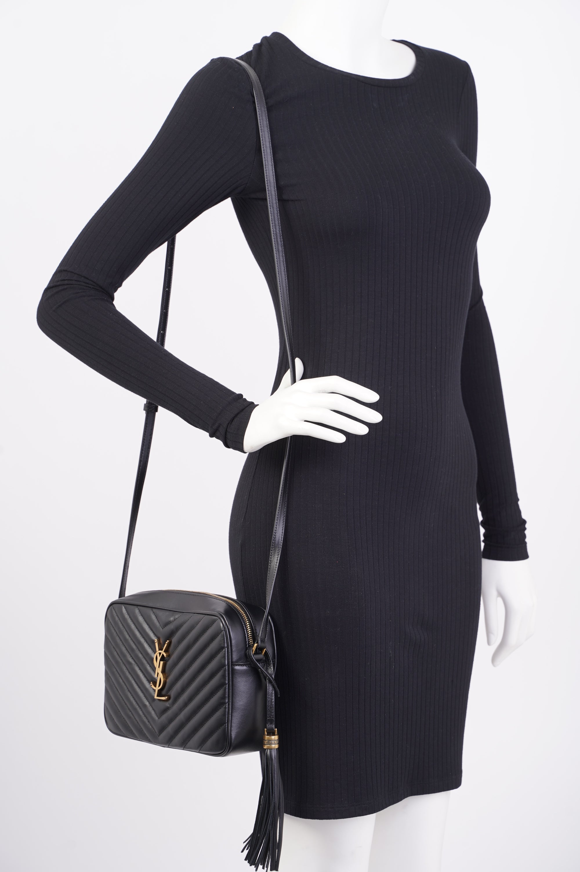 Saint Laurent Lou lou Bag Black Leather Medium