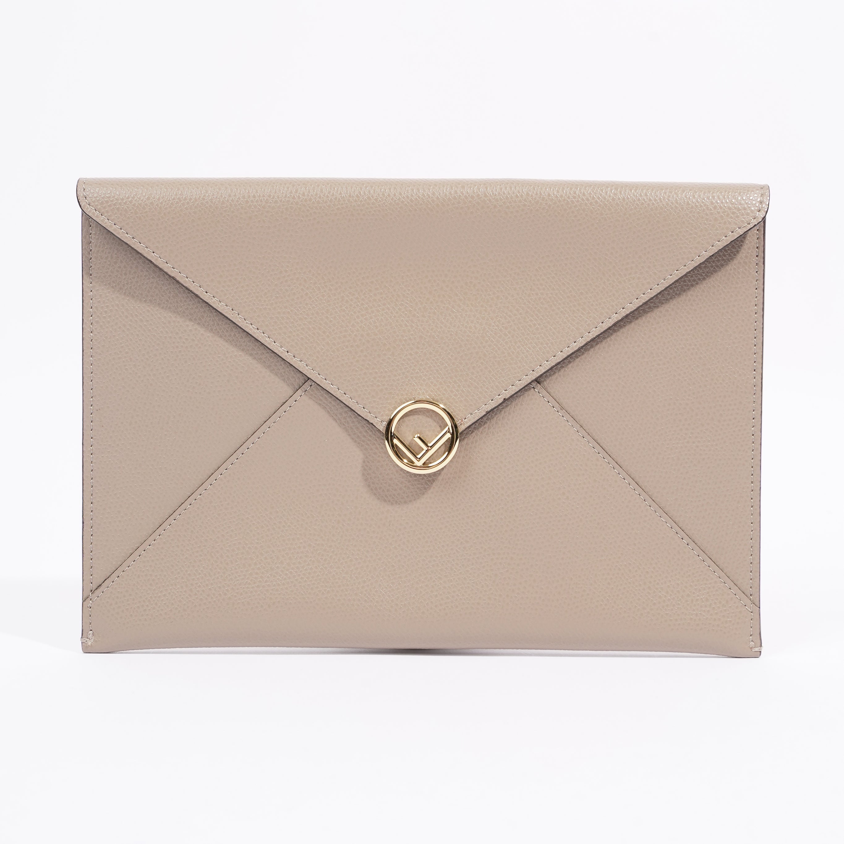 Fendi Fendi Flat Envelope Grey Leather