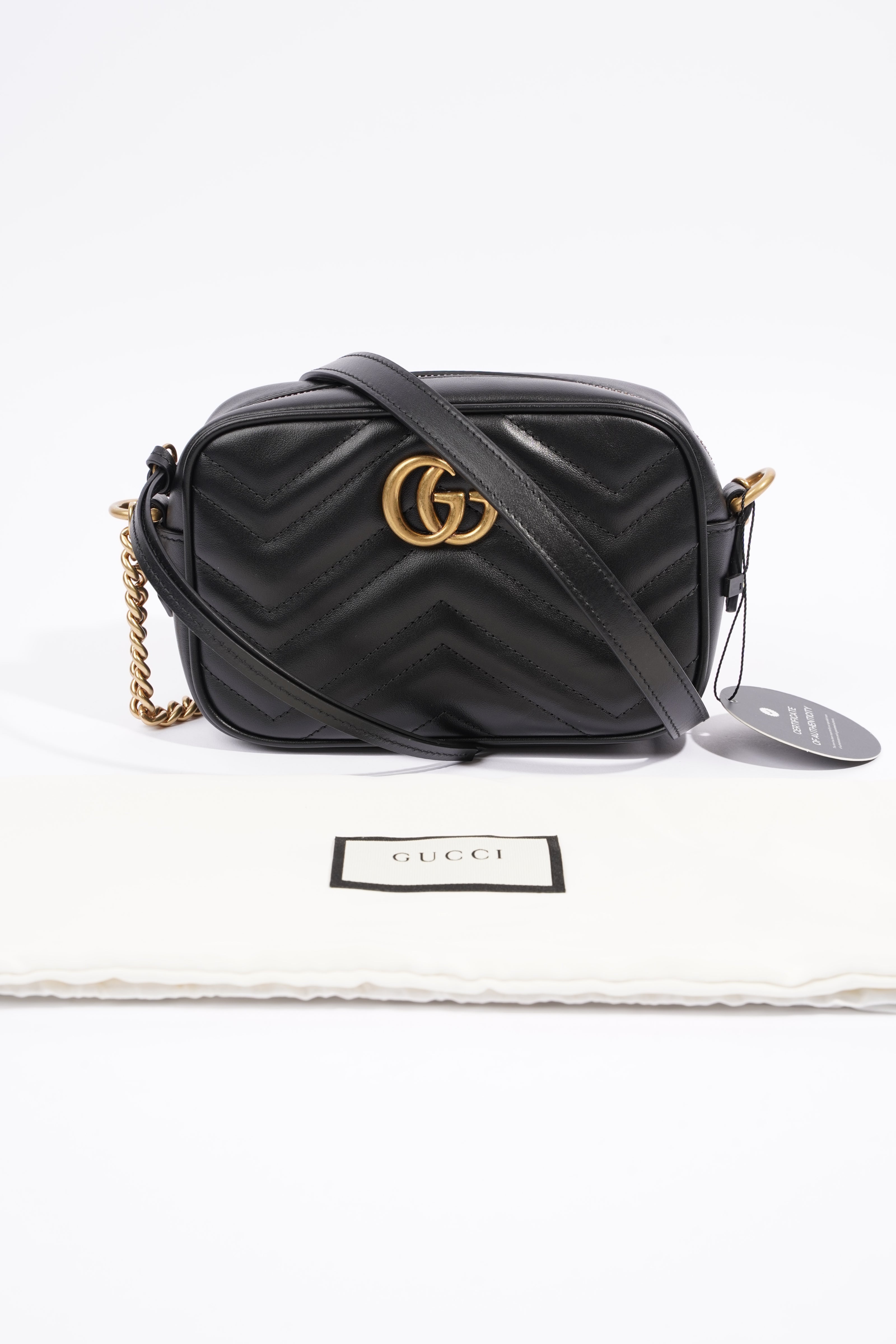 Gucci Gucci GG Marmont Black Leather Mini