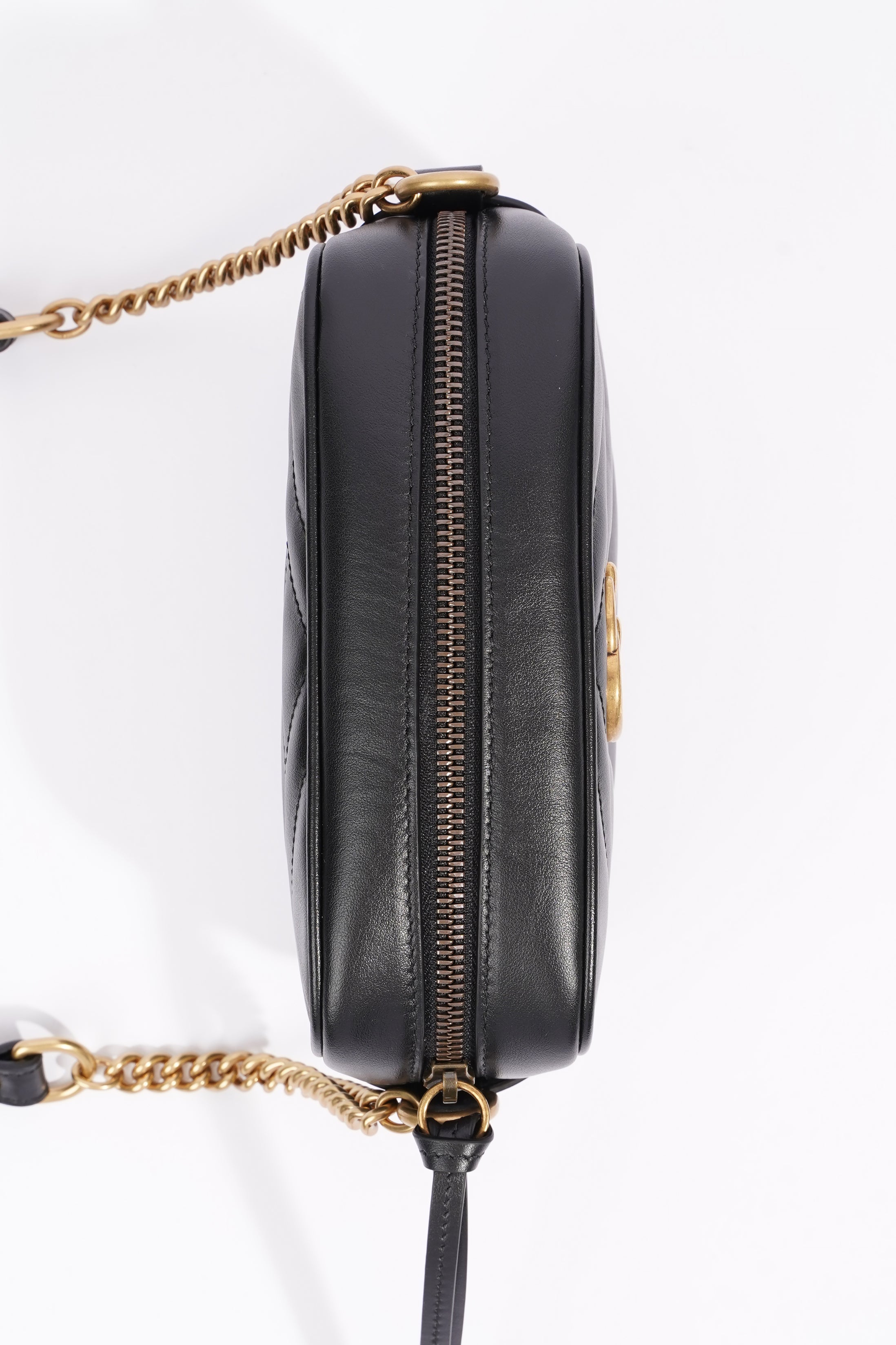 Gucci Gucci GG Marmont Black Leather Mini