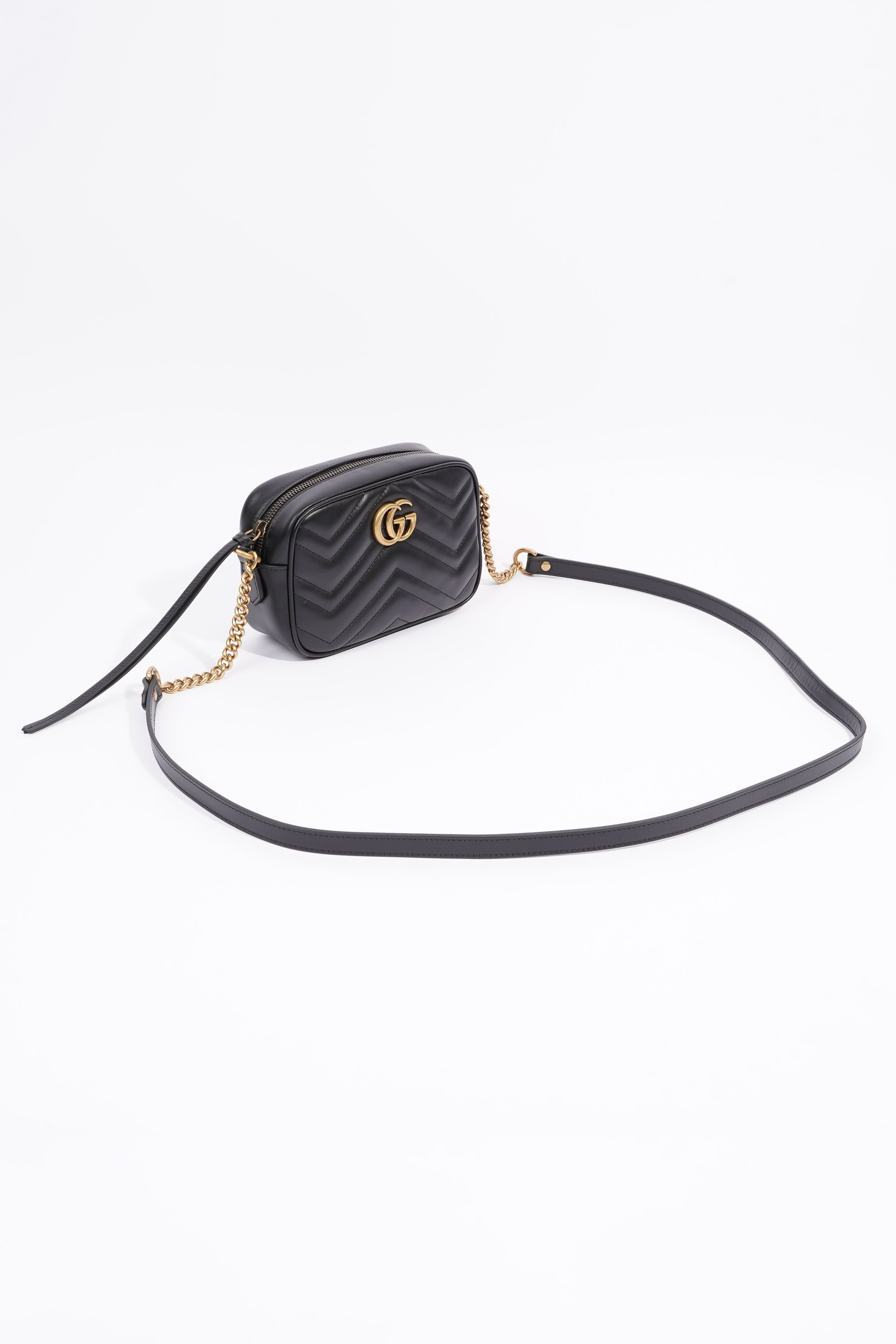 Gucci Gucci GG Marmont Black Leather Mini
