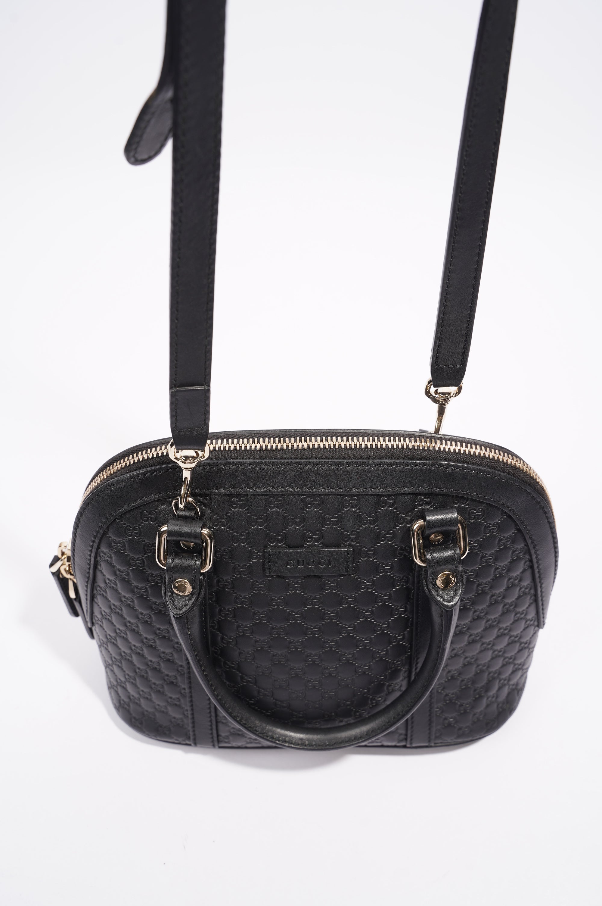 Gucci Dome Bag Black Leather Small