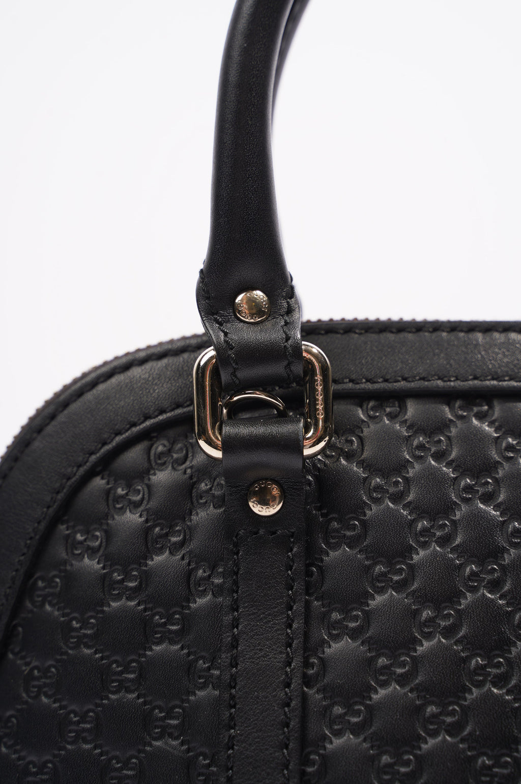 Gucci Dome Bag Black Leather Small