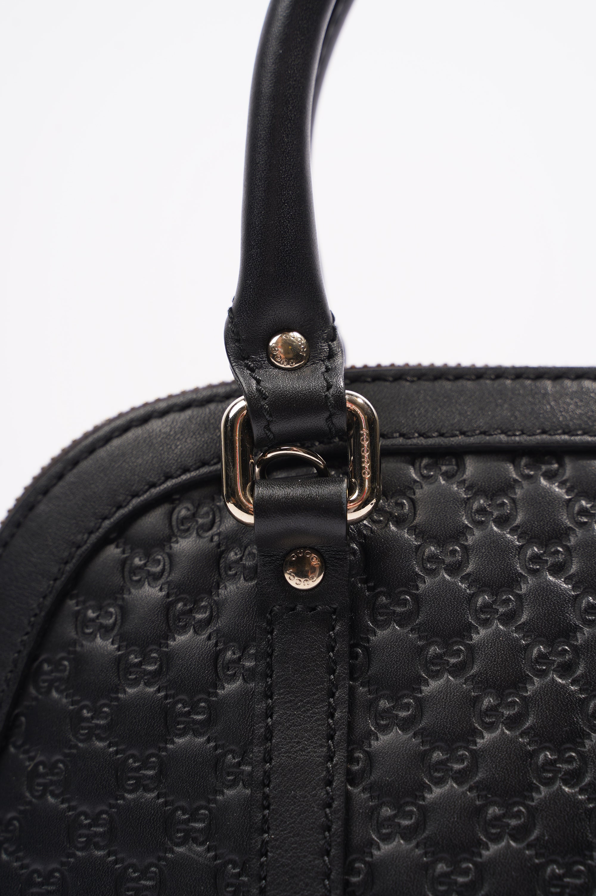 Gucci Dome Bag Black Leather Small