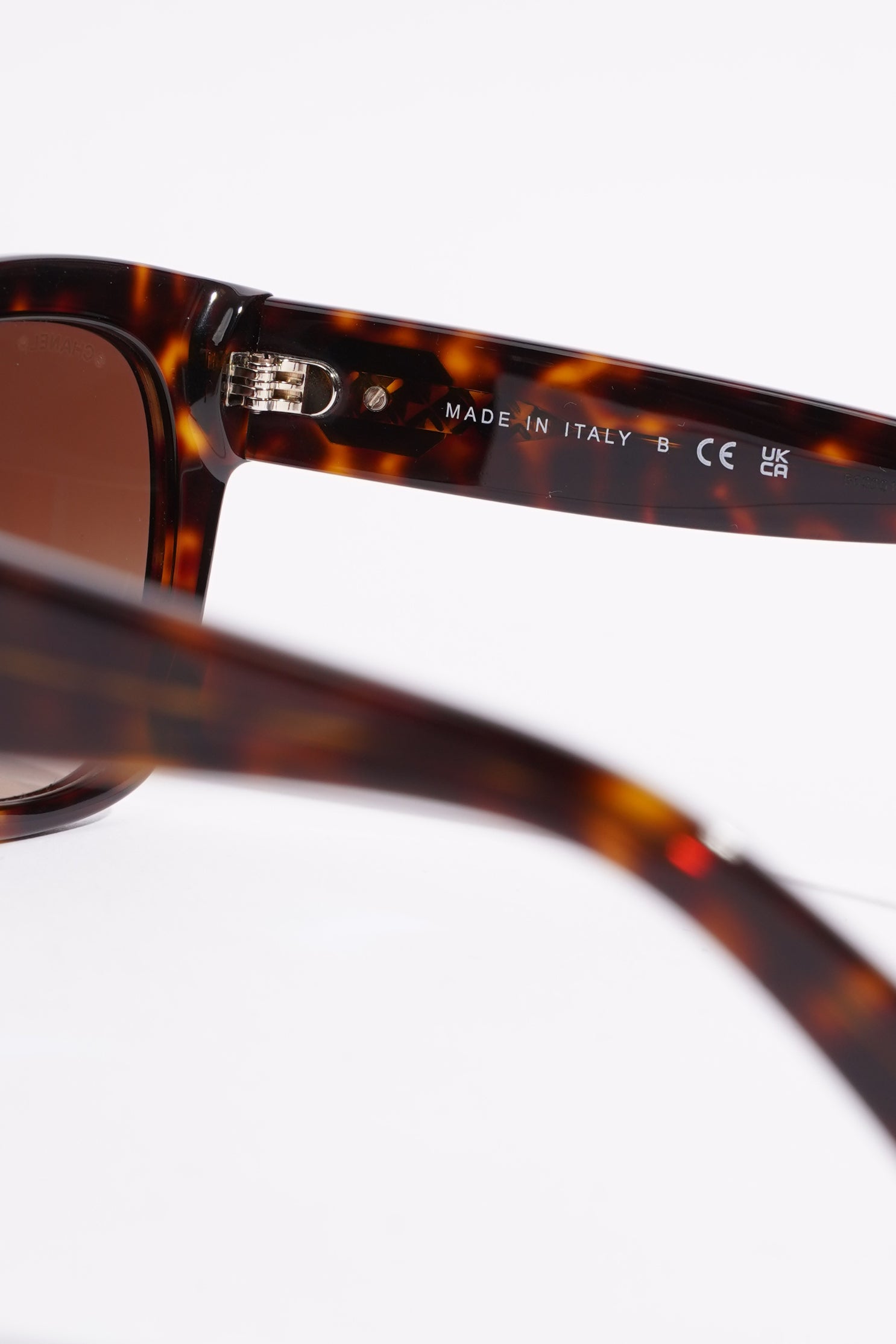 Chanel Square Sunglasses Tortoise Shell Acetate 140