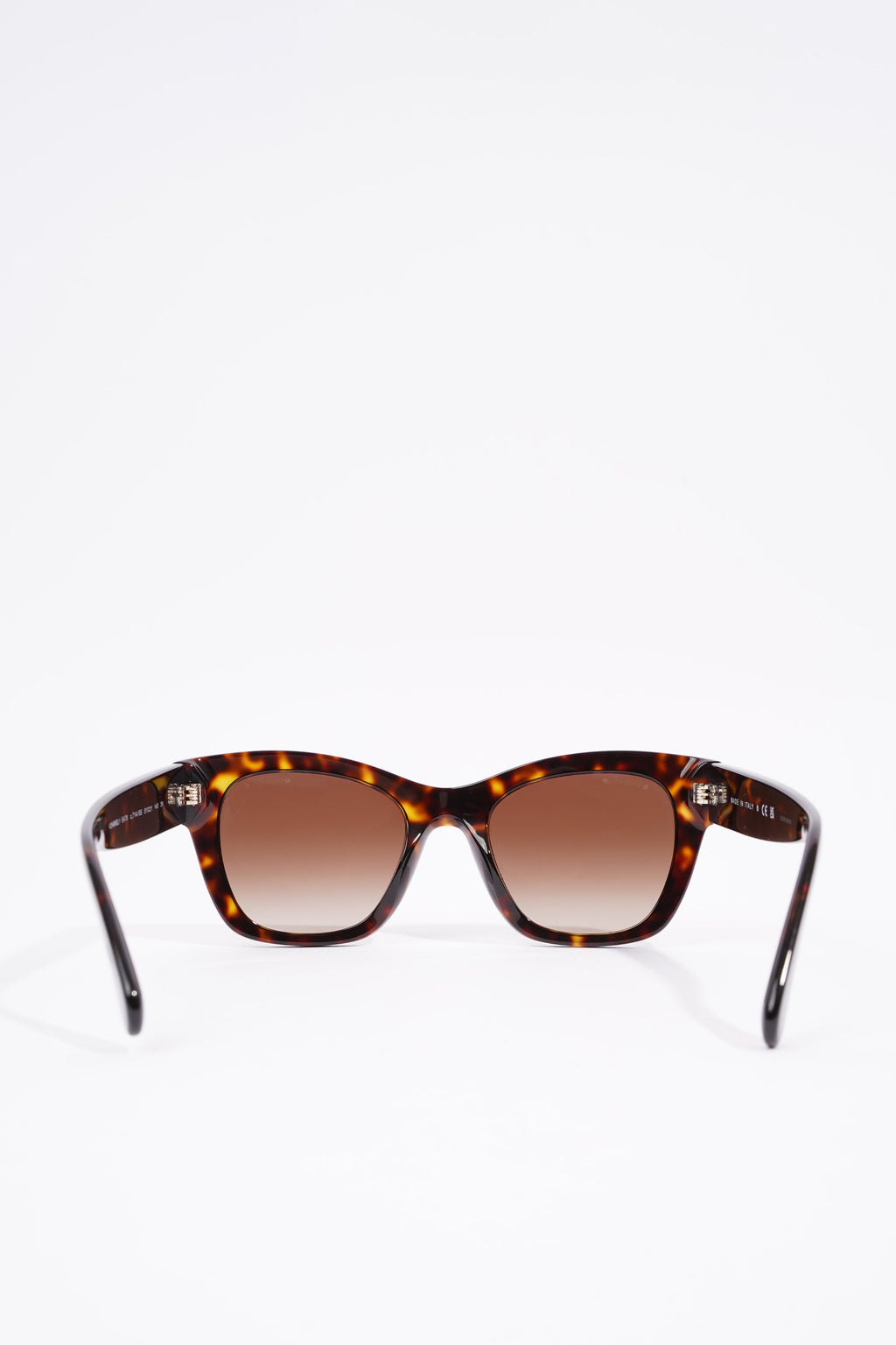 Chanel Square Sunglasses Tortoise Shell Acetate 140