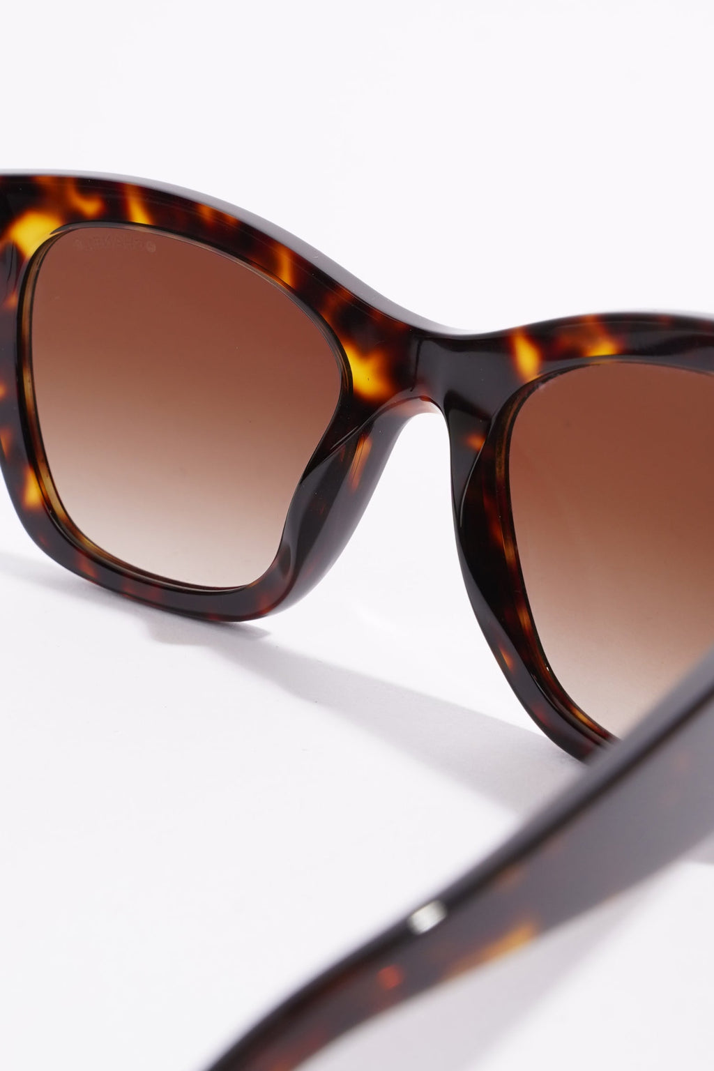Chanel Square Sunglasses Tortoise Shell Acetate 140