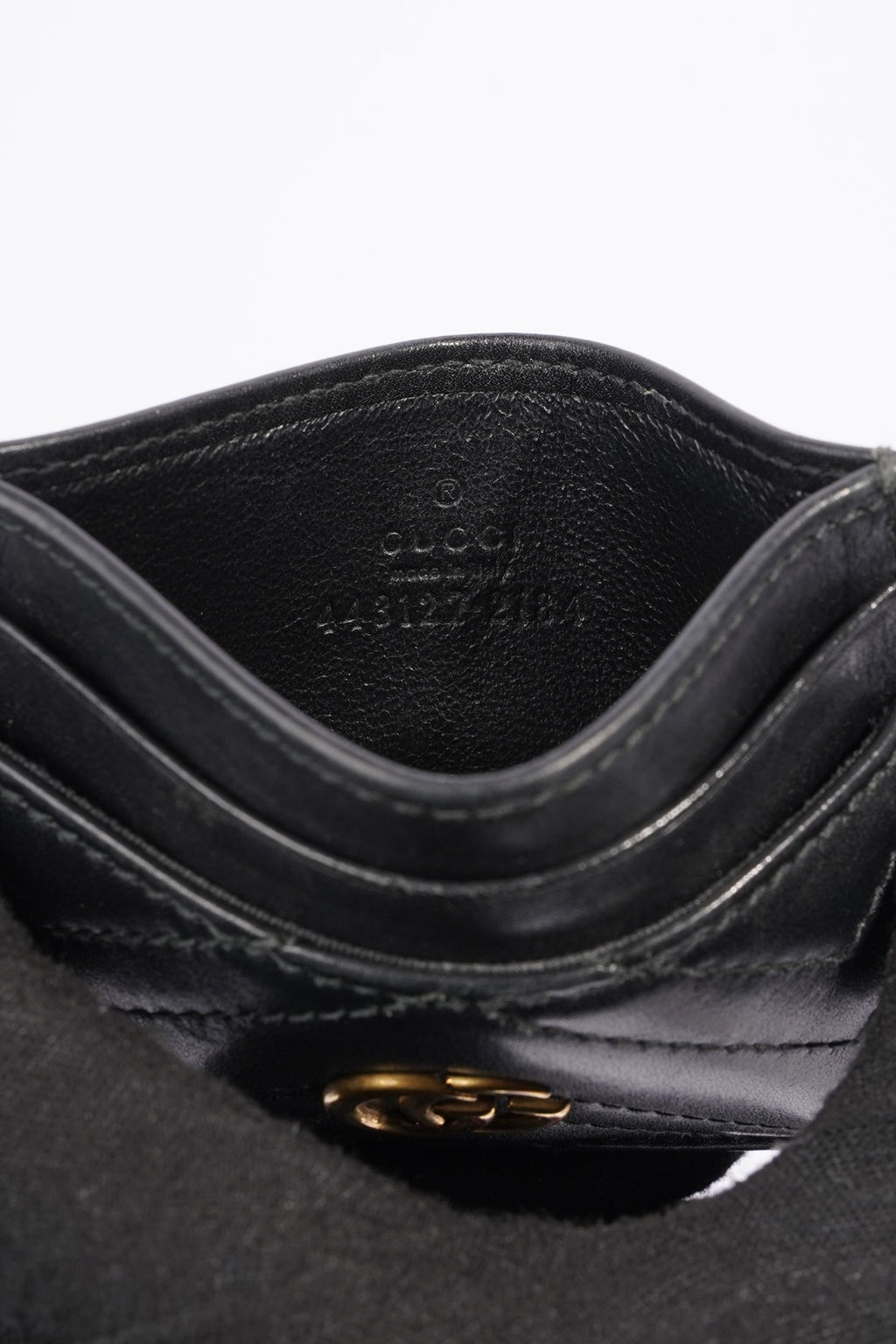 Gucci Marmont Card Holder Black Leather