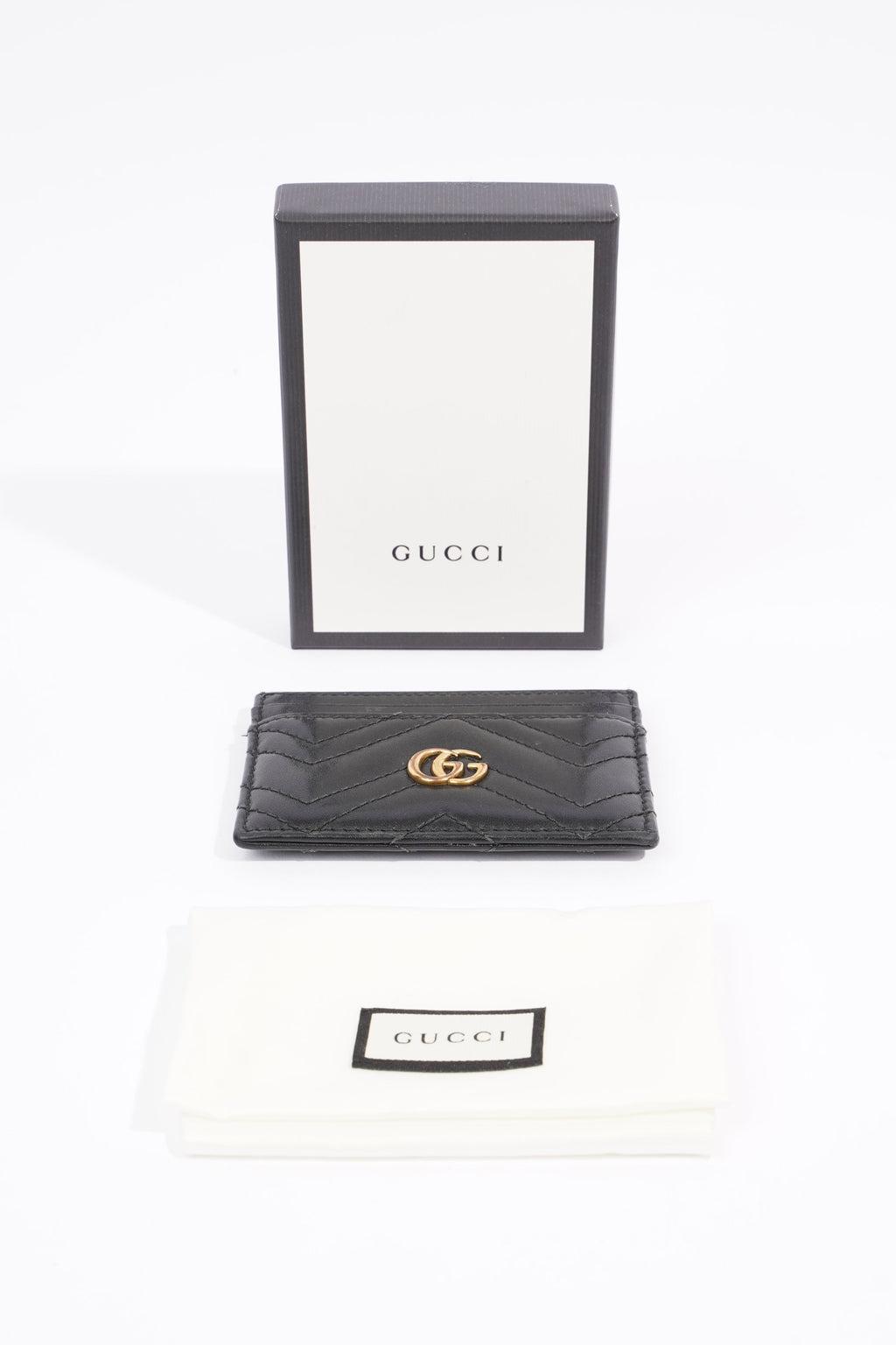 Gucci Marmont Card Holder Black Leather