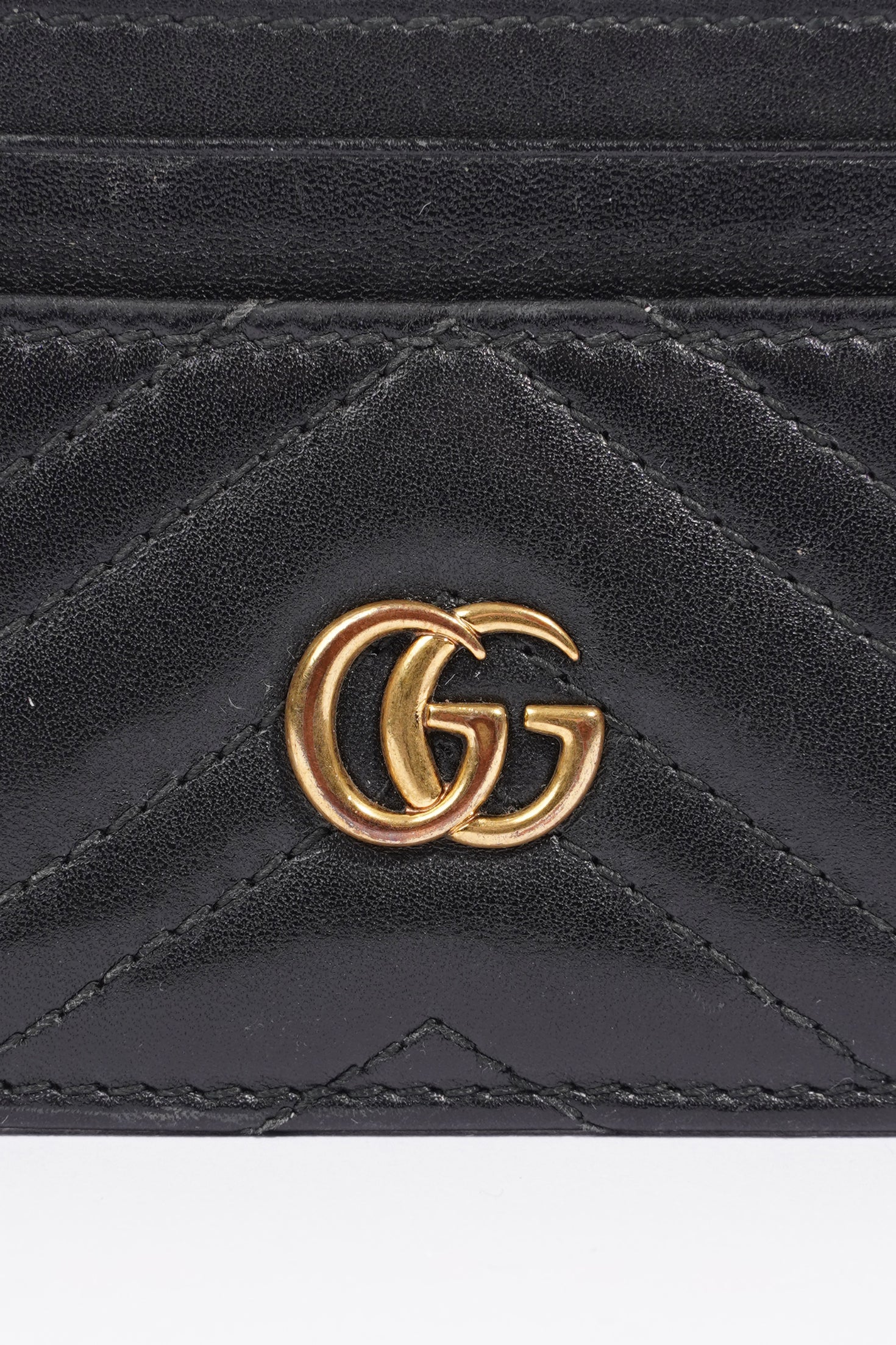 Gucci Marmont Card Holder Black Leather