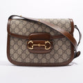 Gucci 1955 Horsebit Shoulder Bag Monogram Canvas