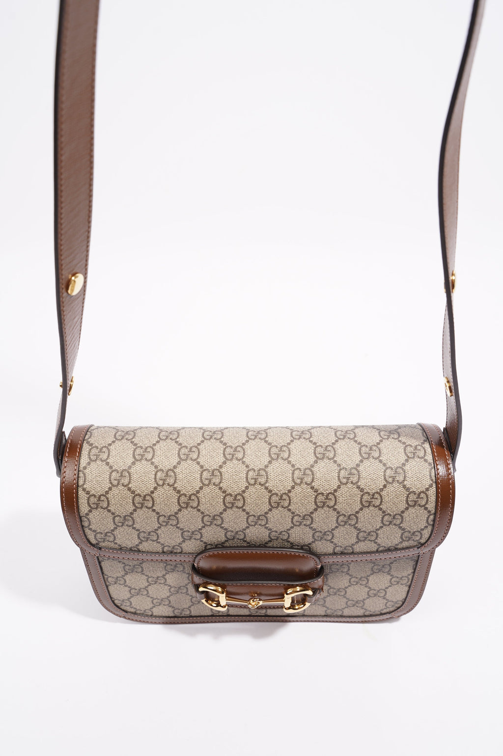 Gucci 1955 Horsebit Shoulder Bag Monogram Canvas