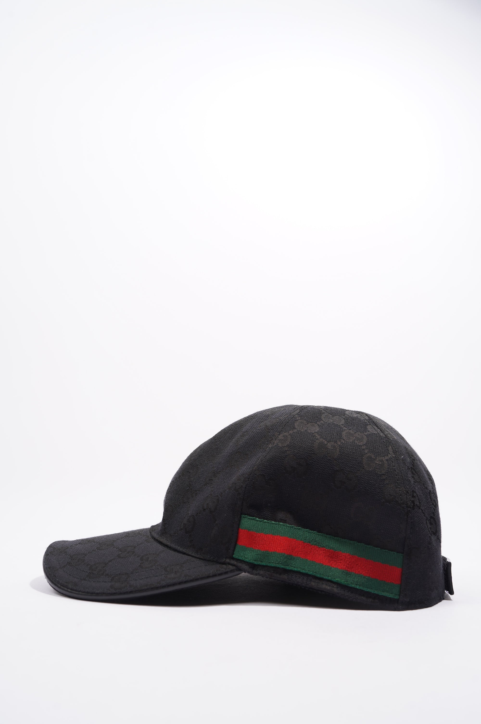 Gucci Web Baseball Hat Black / Green / Red Canvas XL