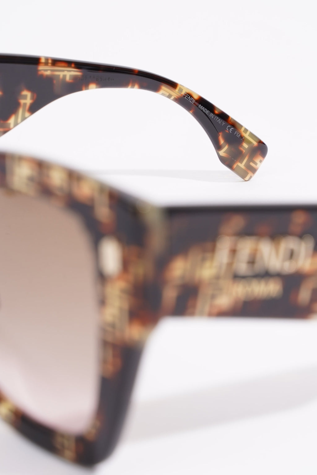 Fendi FF0434 Sunglasses Leopard Print Acetate 150
