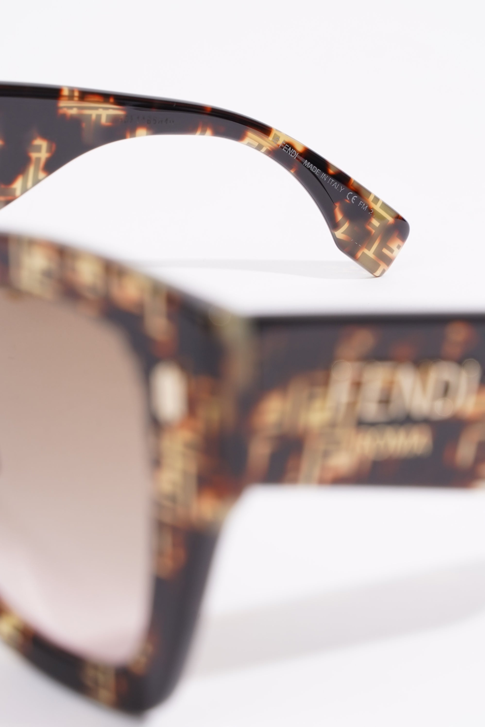 Fendi FF0434 Sunglasses Leopard Print Acetate 150