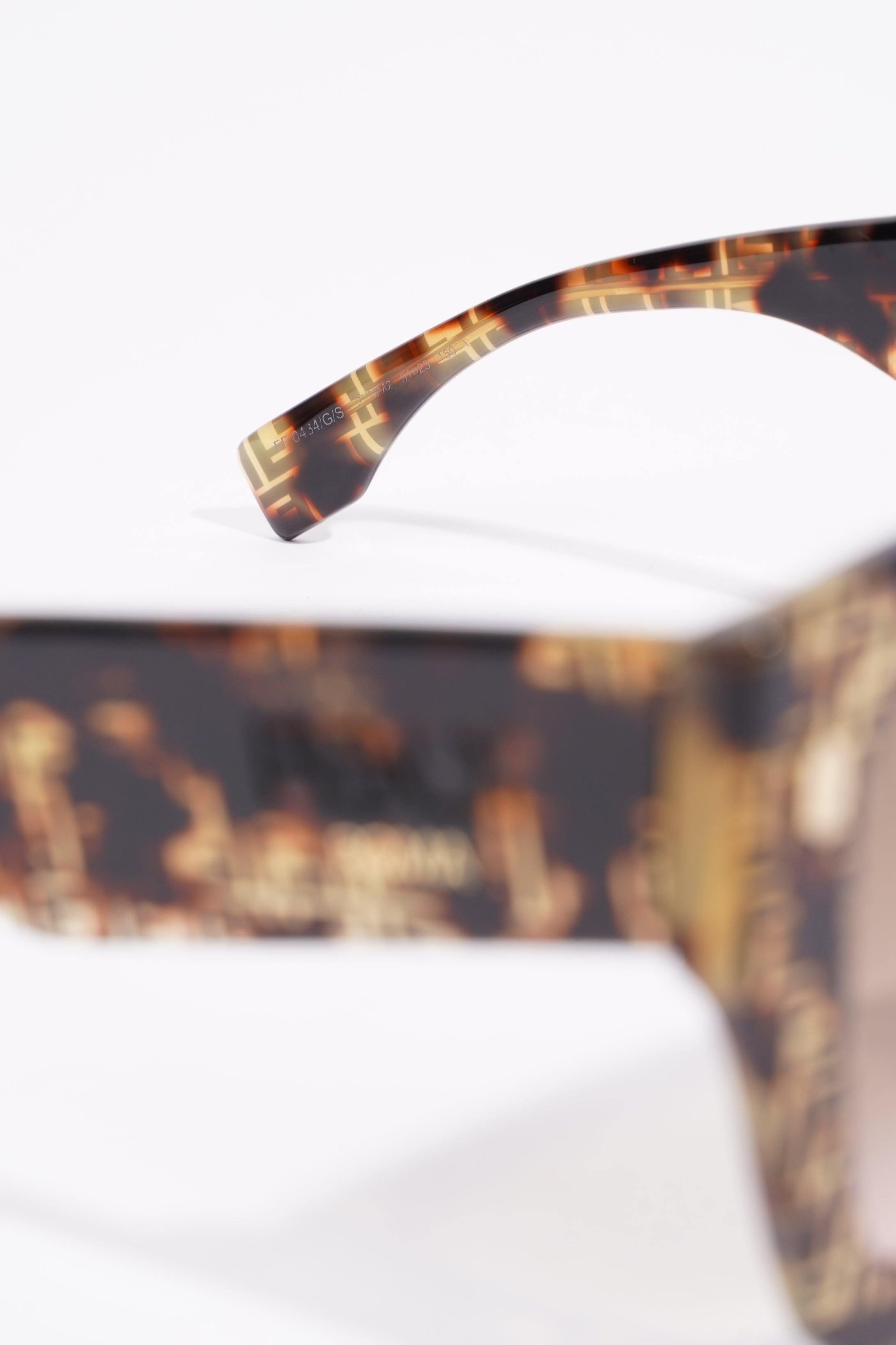 Fendi FF0434 Sunglasses Leopard Print Acetate 150