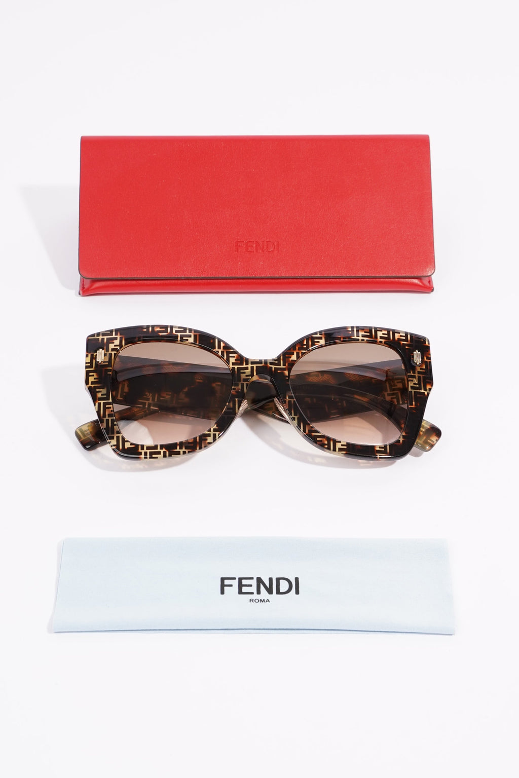 Fendi FF0434 Sunglasses Leopard Print Acetate 150