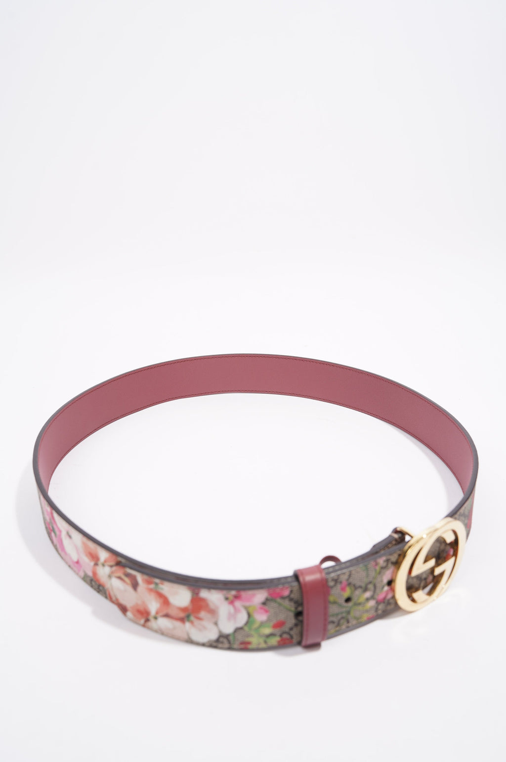 Gucci Interlocking Belt Floral / Supreme Canvas 95cm 38"