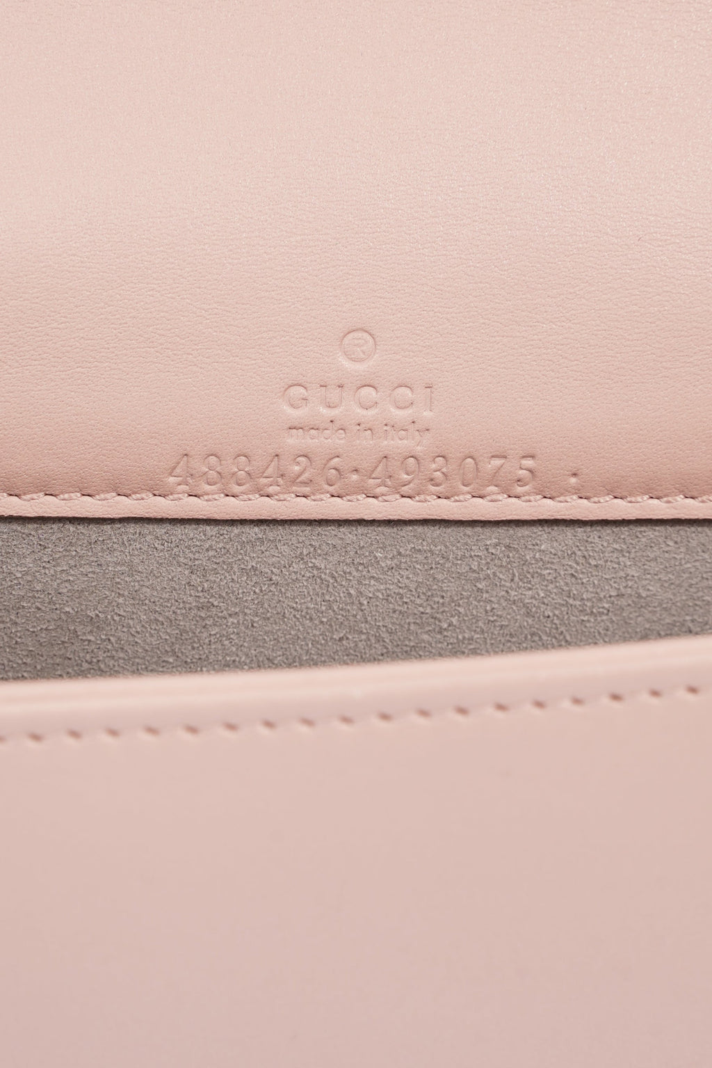 Gucci Marmont Chain Flap Pink Leather Mini