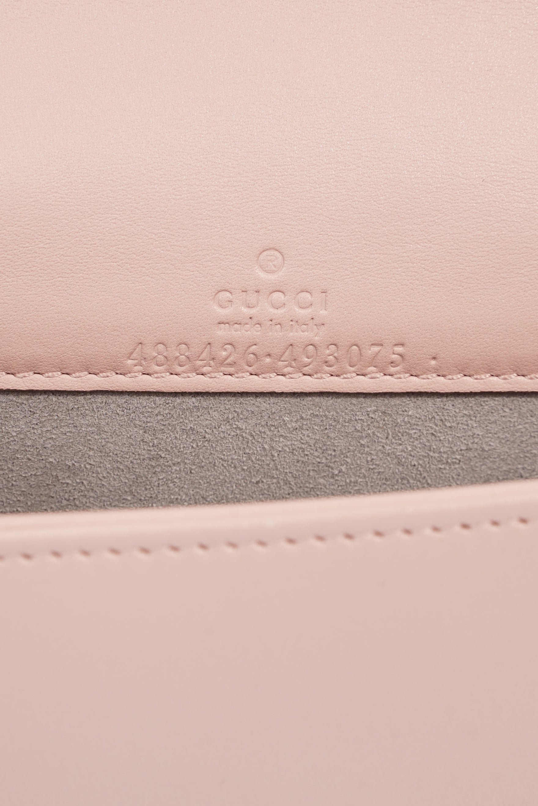 Gucci Marmont Chain Flap Pink Leather Mini