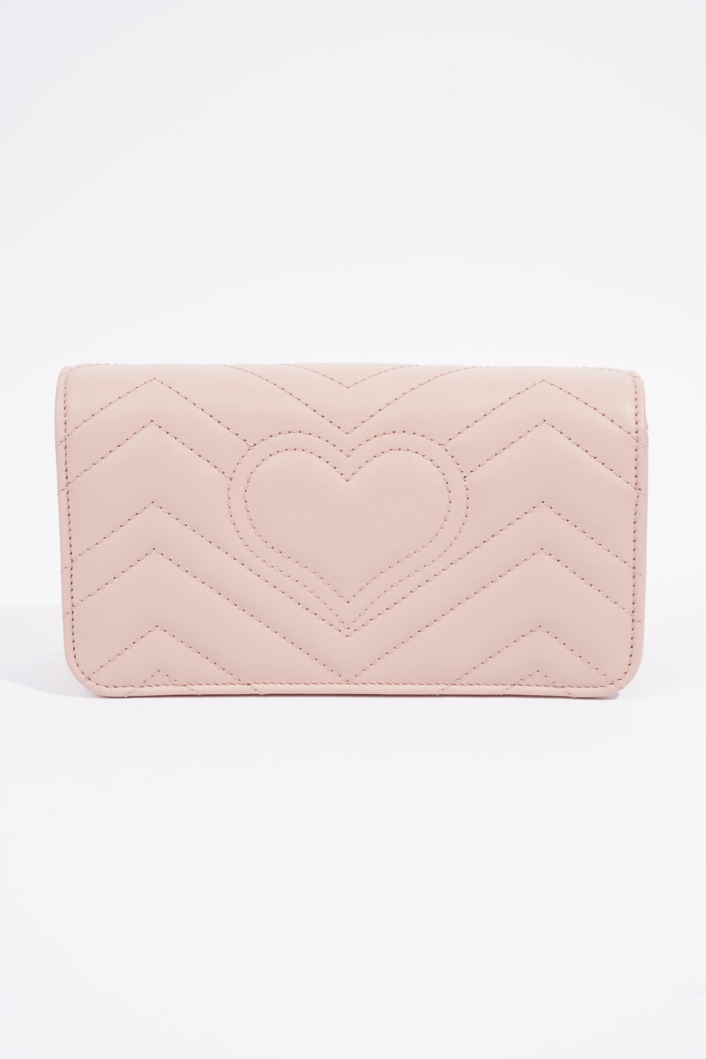 Gucci Marmont Chain Flap Pink Leather Mini