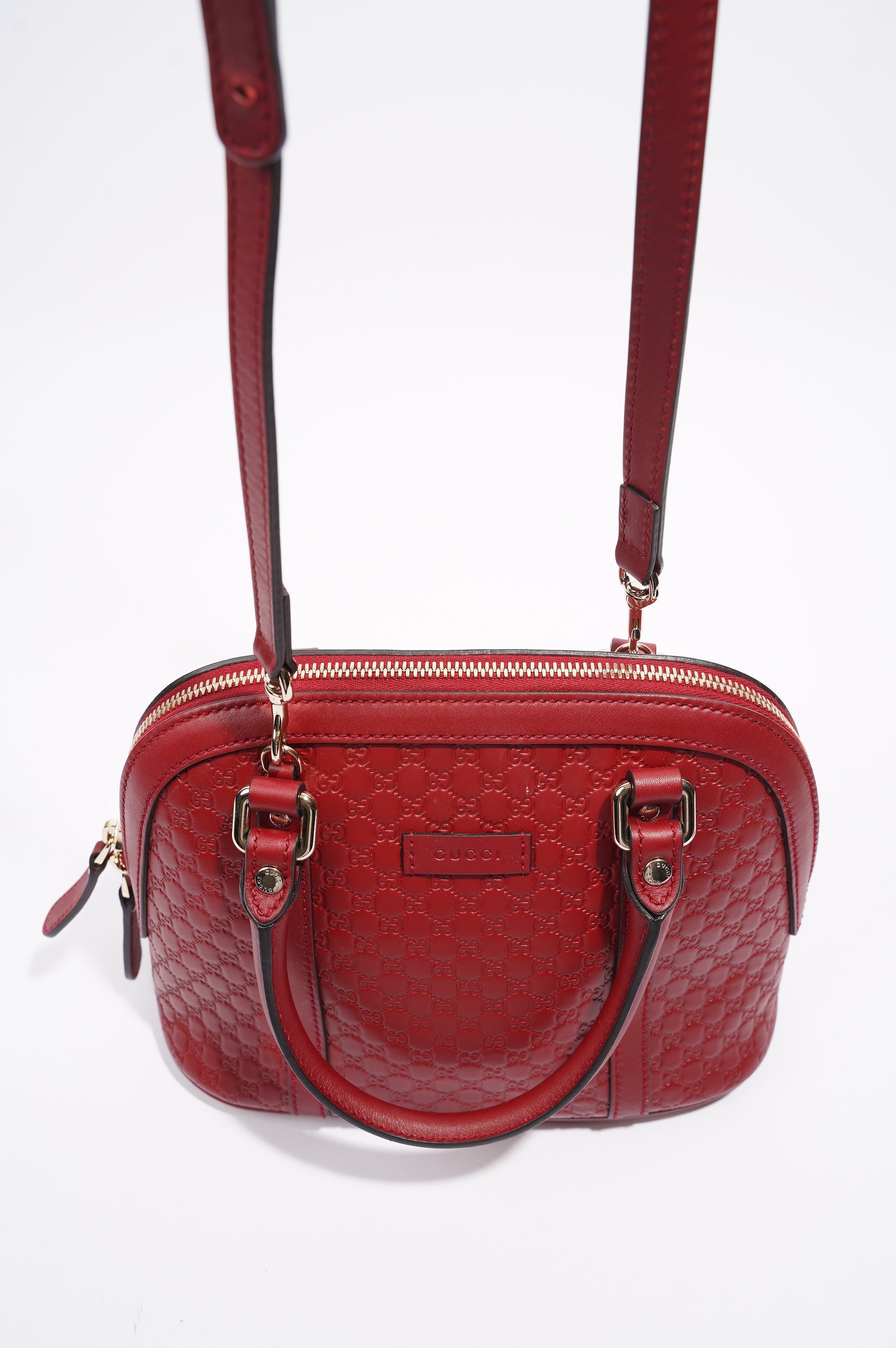 Gucci Dome Bag Red Leather Small
