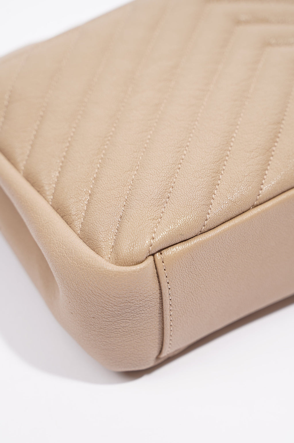 Saint Laurent College Bag Nude Lambskin Leather Small