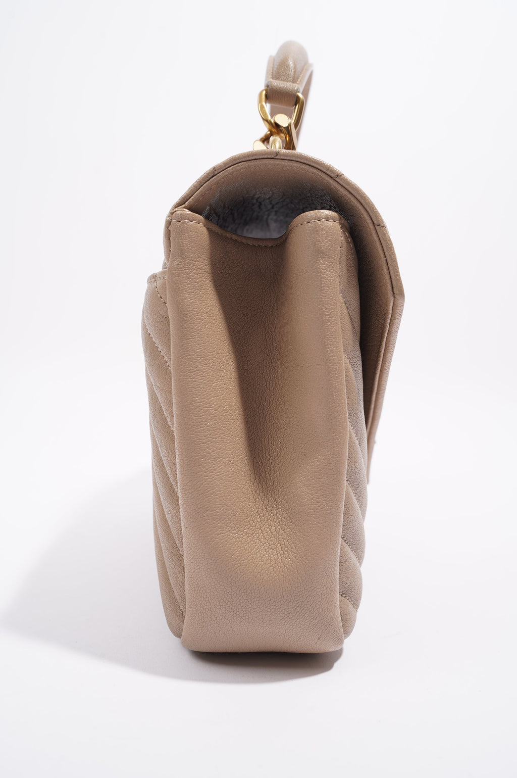 Saint Laurent College Bag Nude Lambskin Leather Small