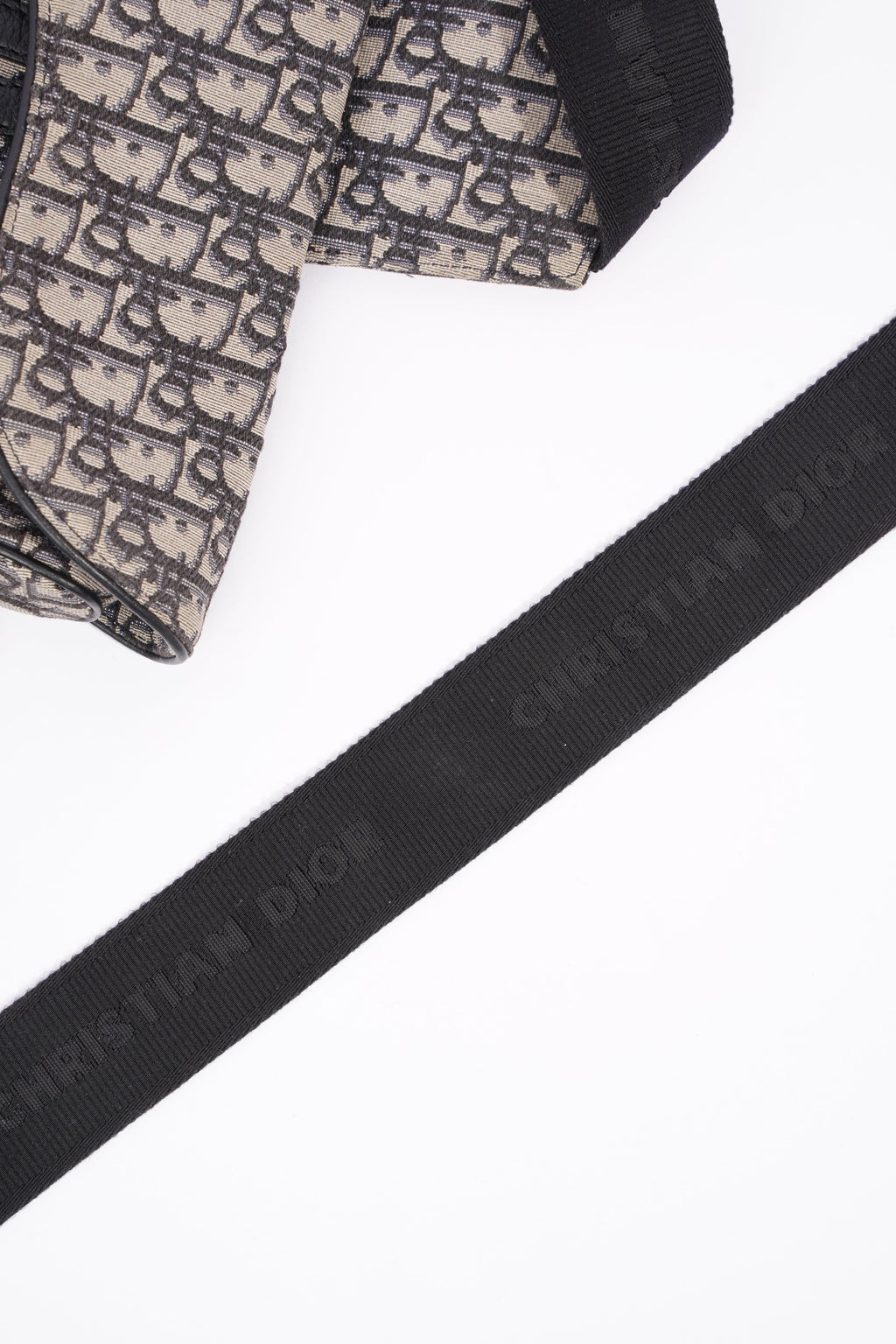Christian Dior Saddle Bag Oblique Canvas