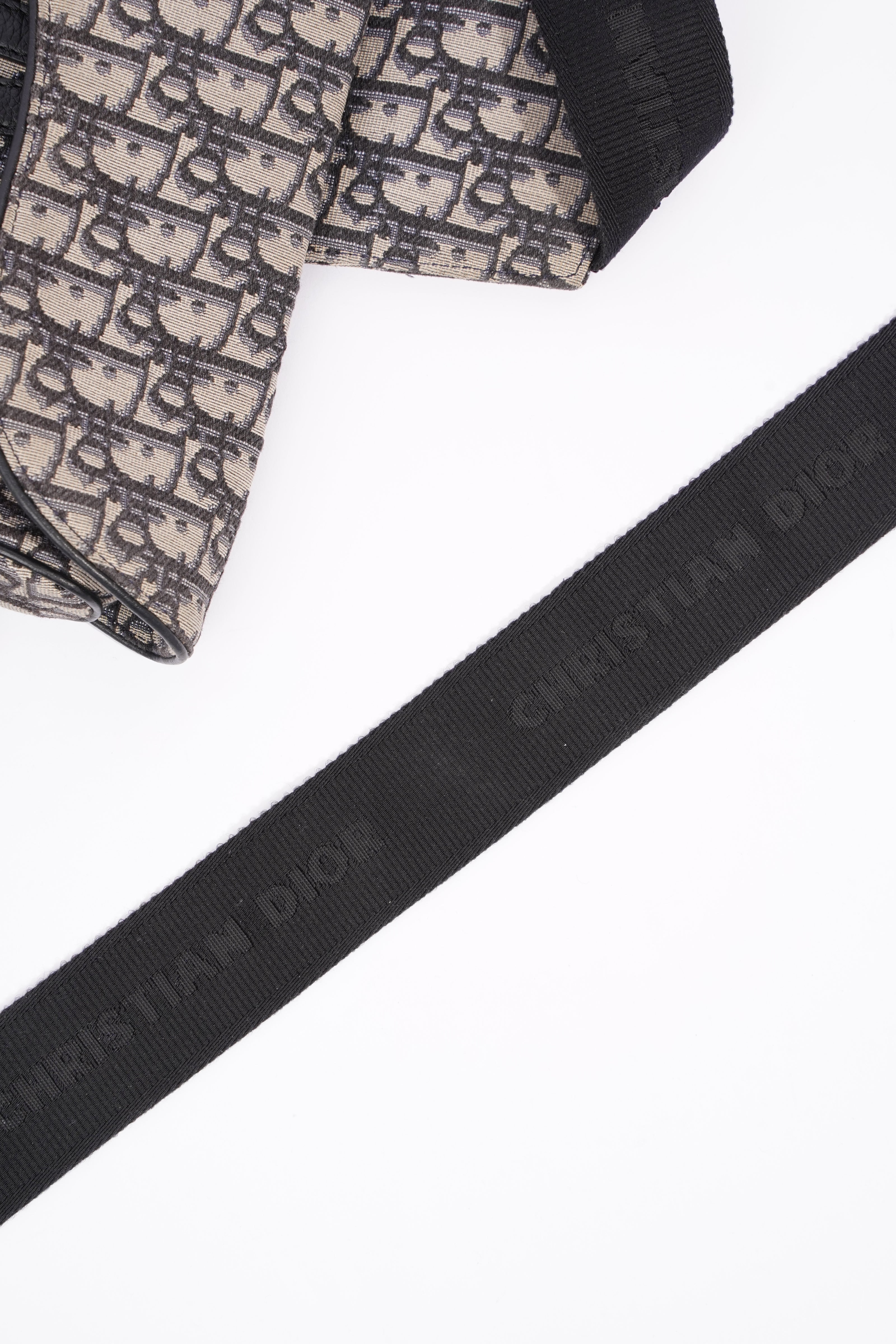 Christian Dior Saddle Bag Oblique Canvas