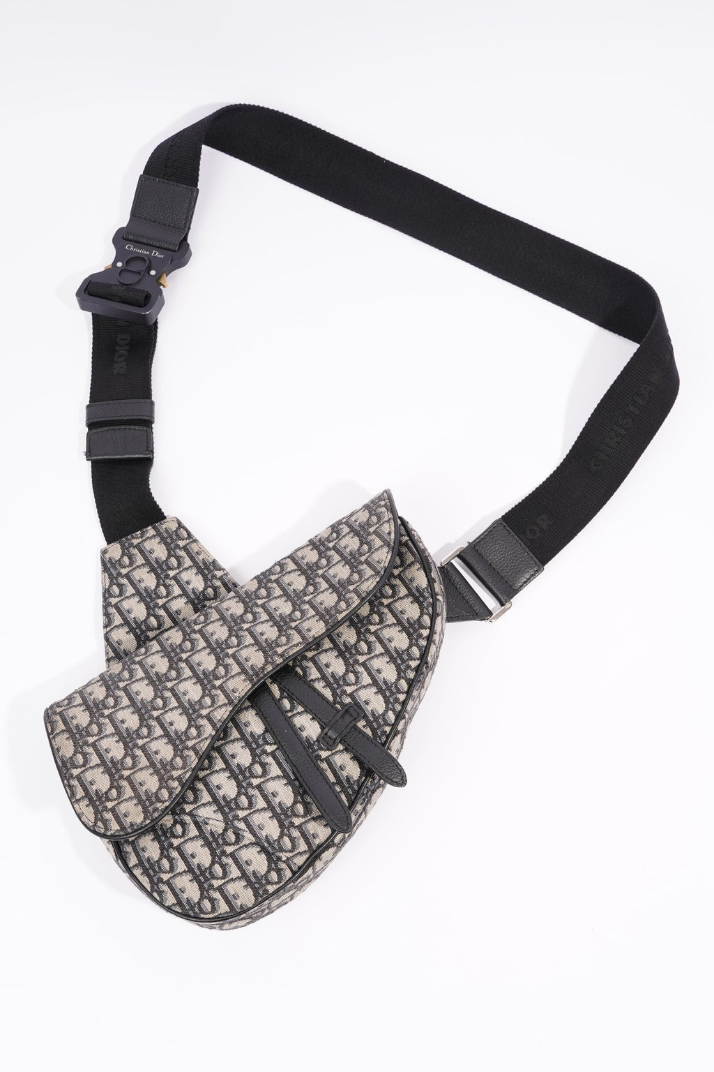 Christian Dior Saddle Bag Oblique Canvas
