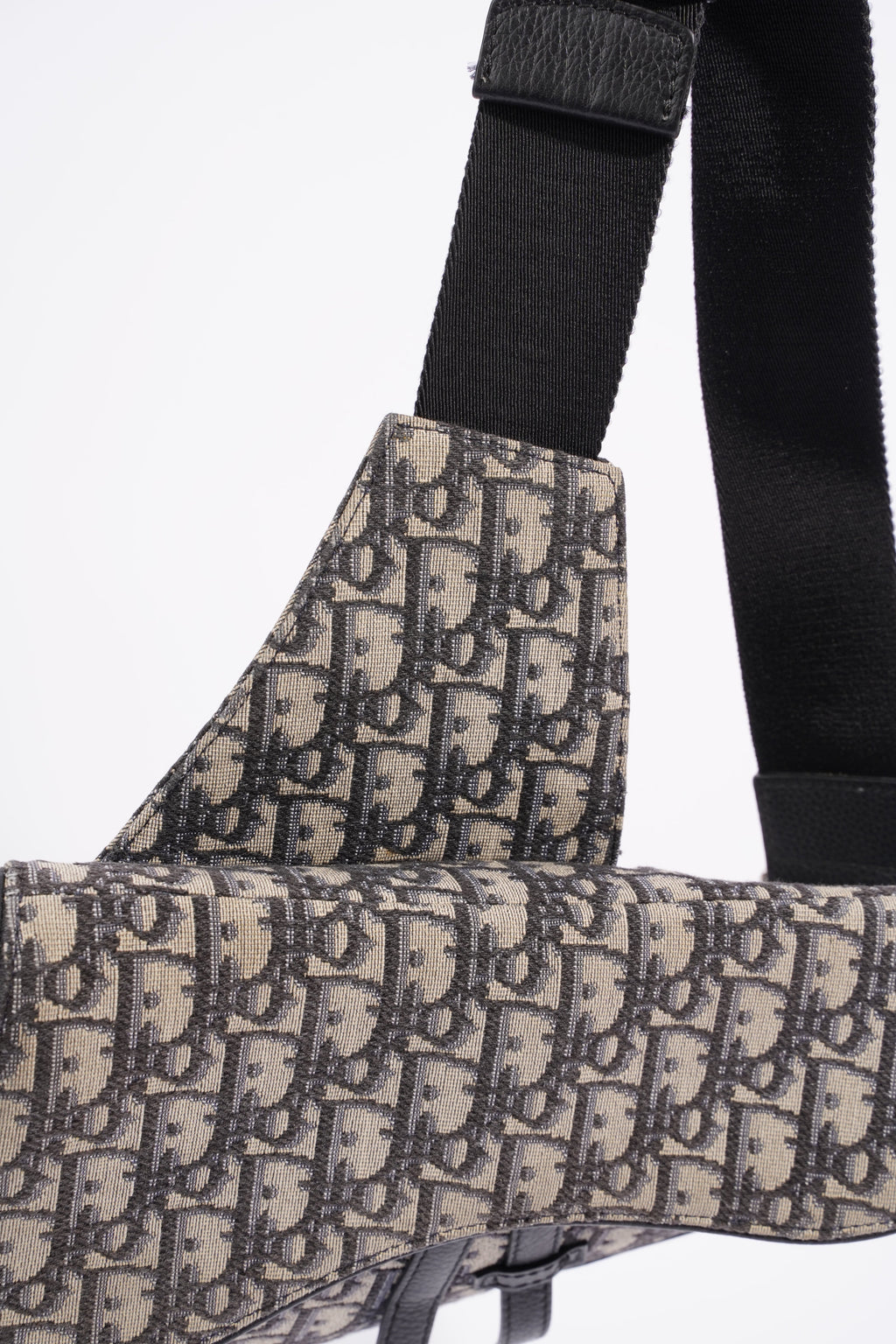 Christian Dior Saddle Bag Oblique Canvas