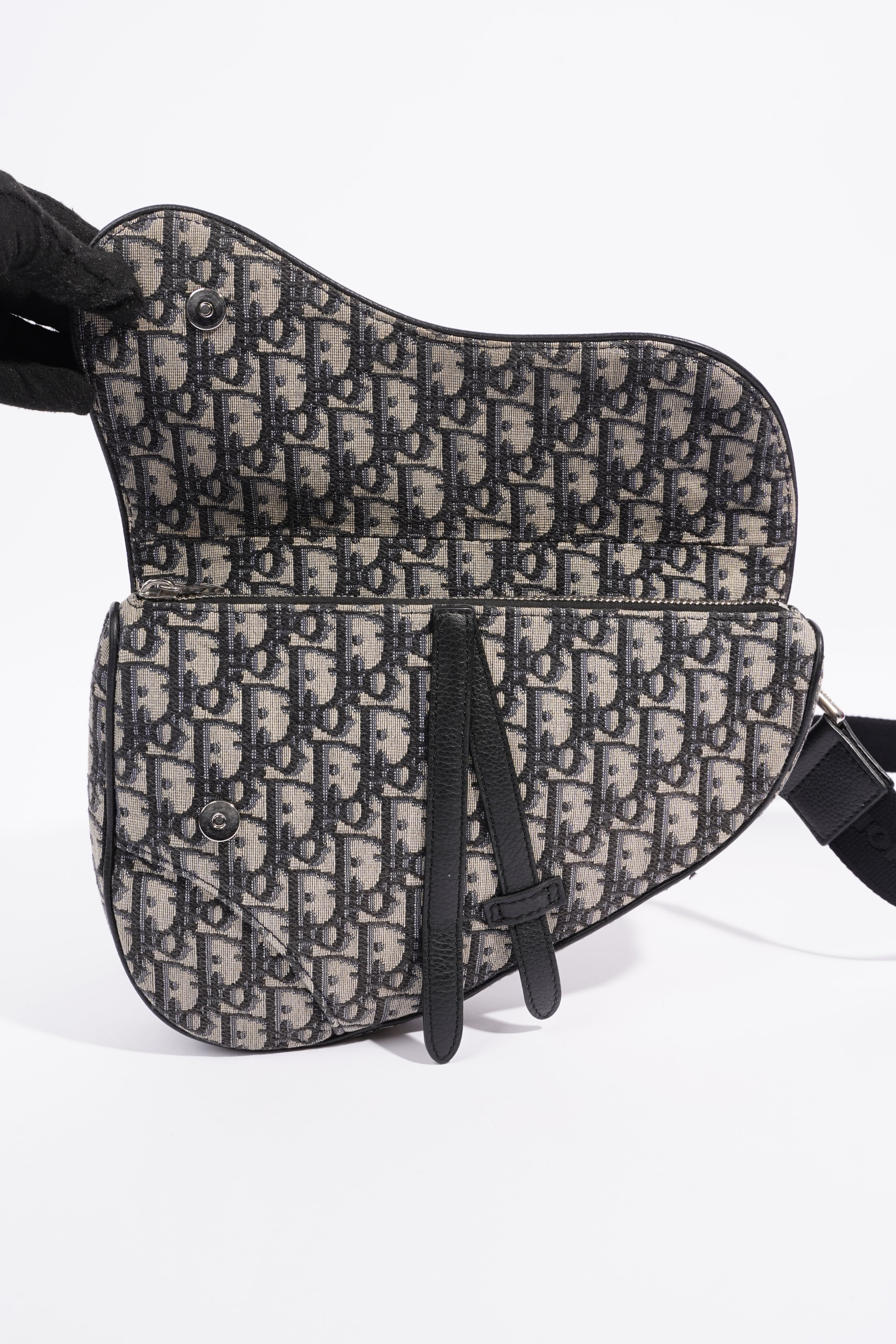Christian Dior Saddle Bag Oblique Canvas