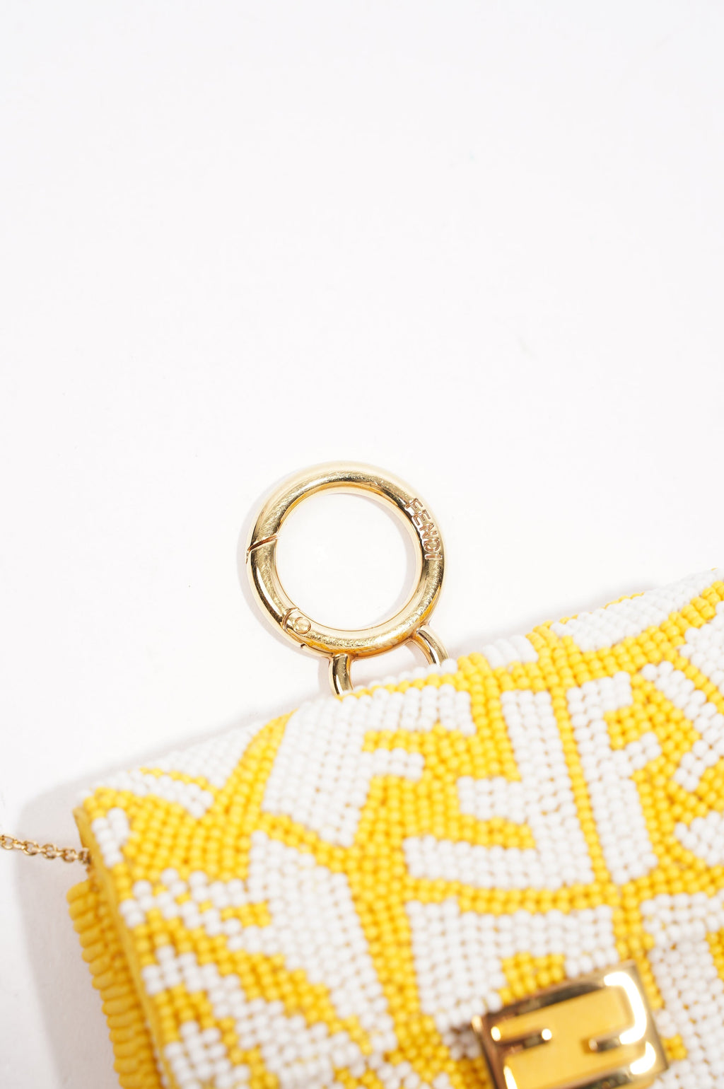 Fendi Vertigo Bag Yellow / White Nano