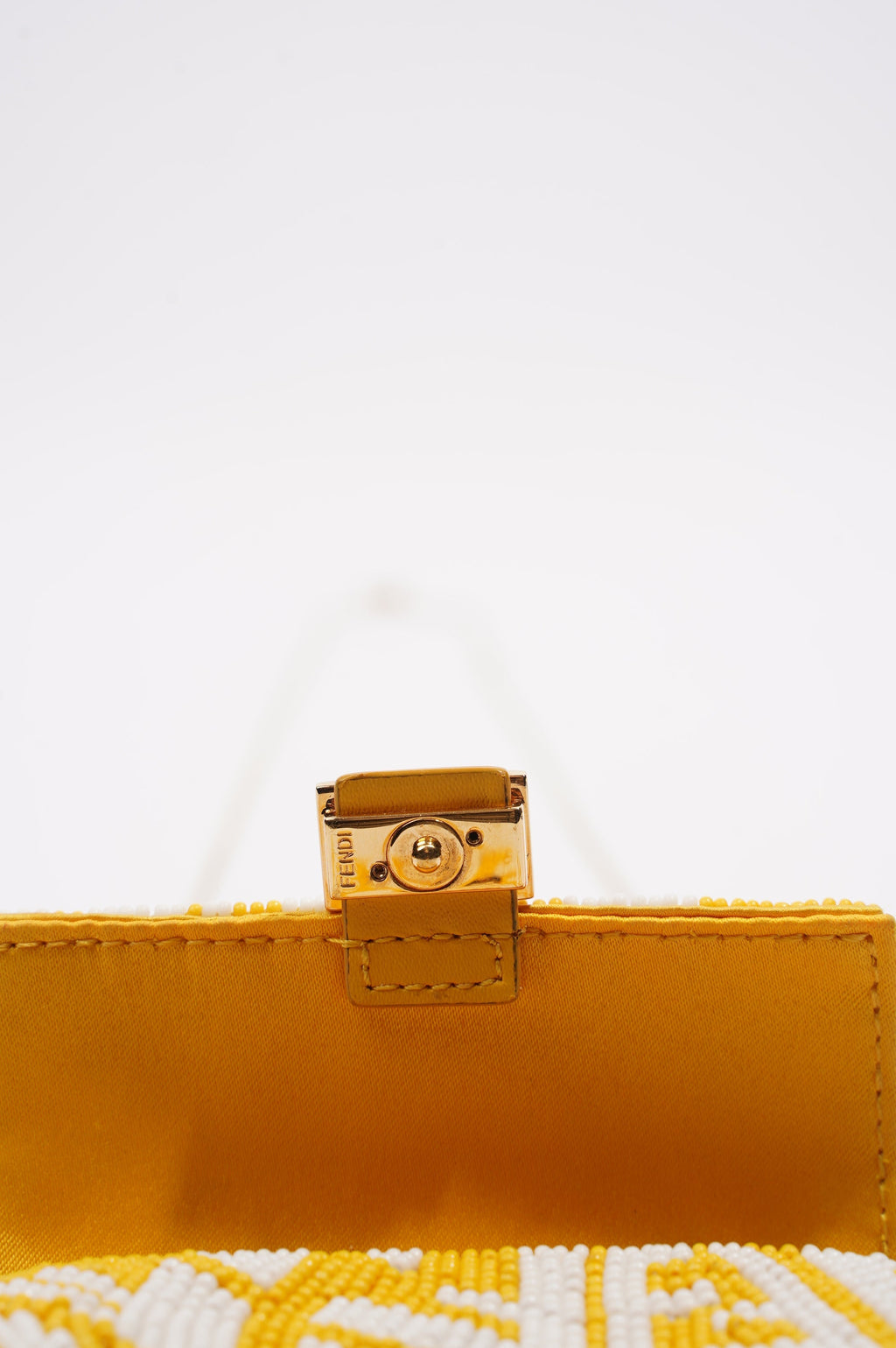 Fendi Vertigo Bag Yellow / White Nano