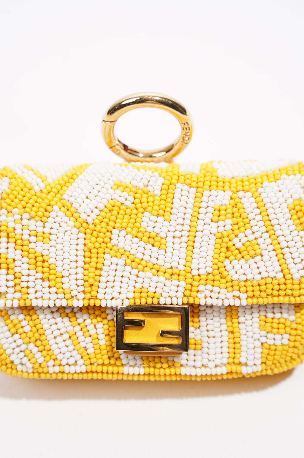 Fendi Vertigo Bag Yellow / White Nano