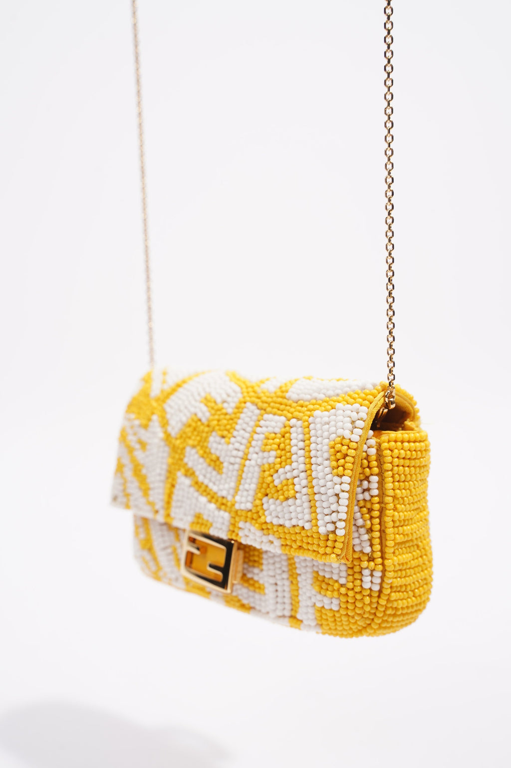 Fendi Vertigo Bag Yellow / White Nano