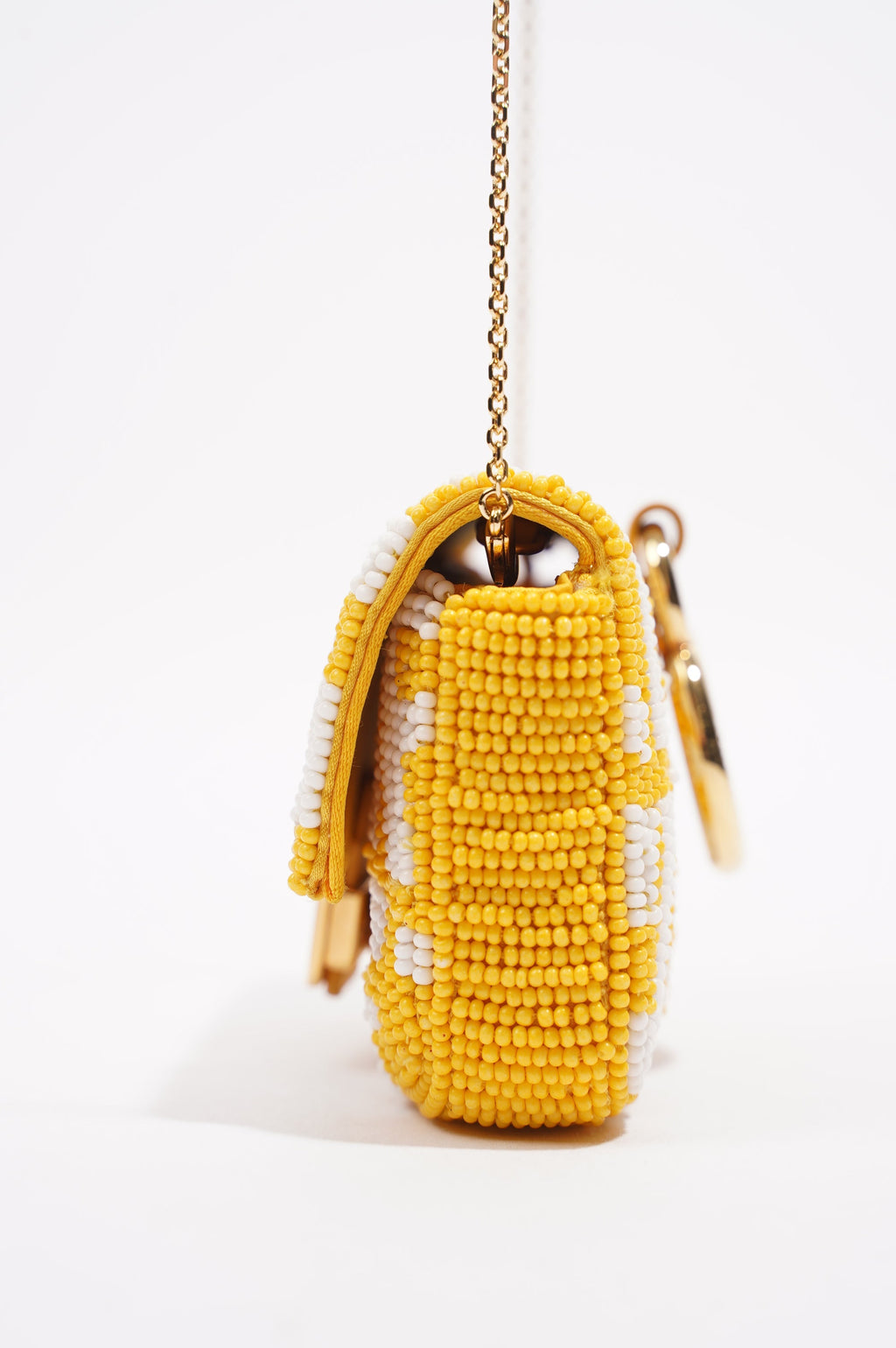Fendi Vertigo Bag Yellow / White Nano